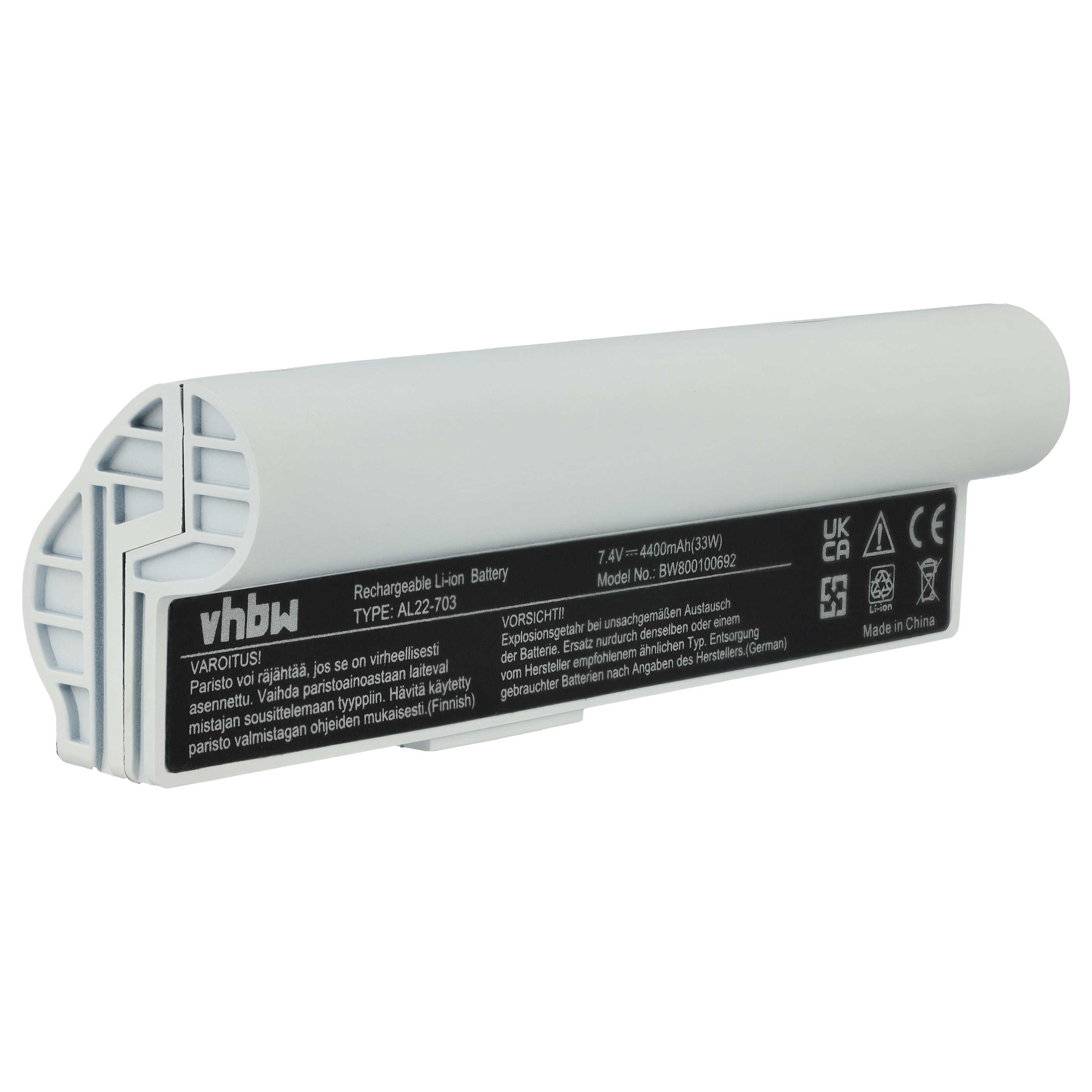 Akumulator do laptopa zamiennik Asus AL22-703 - 4400 mAh 7,4 V Li-Ion, biały