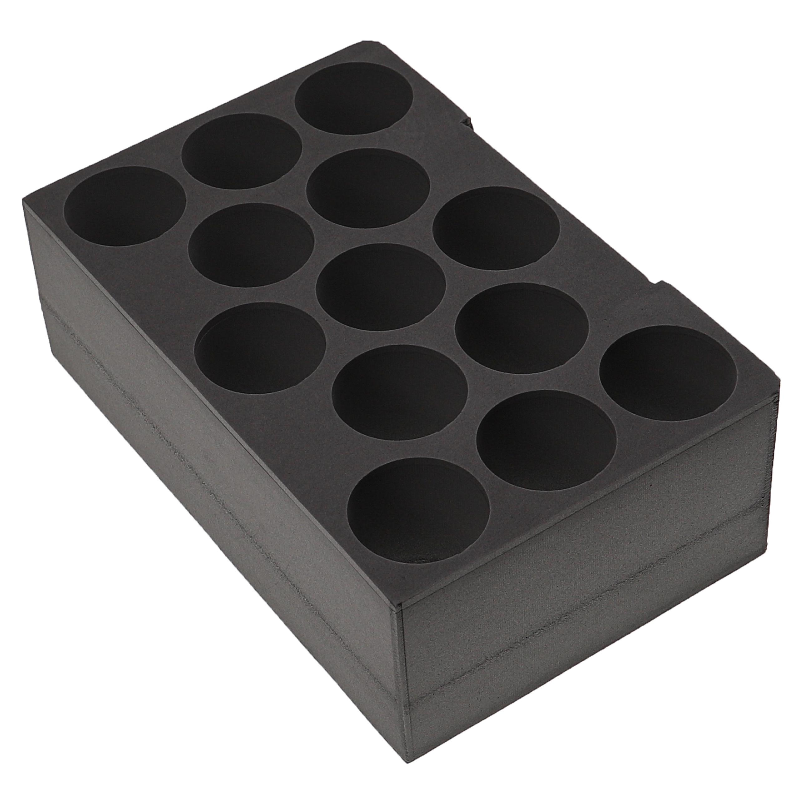 Inserto para 13 cartuchos de espuma compatible con cajas de herramientas Bosch Sortimo - Inserto para cartucho