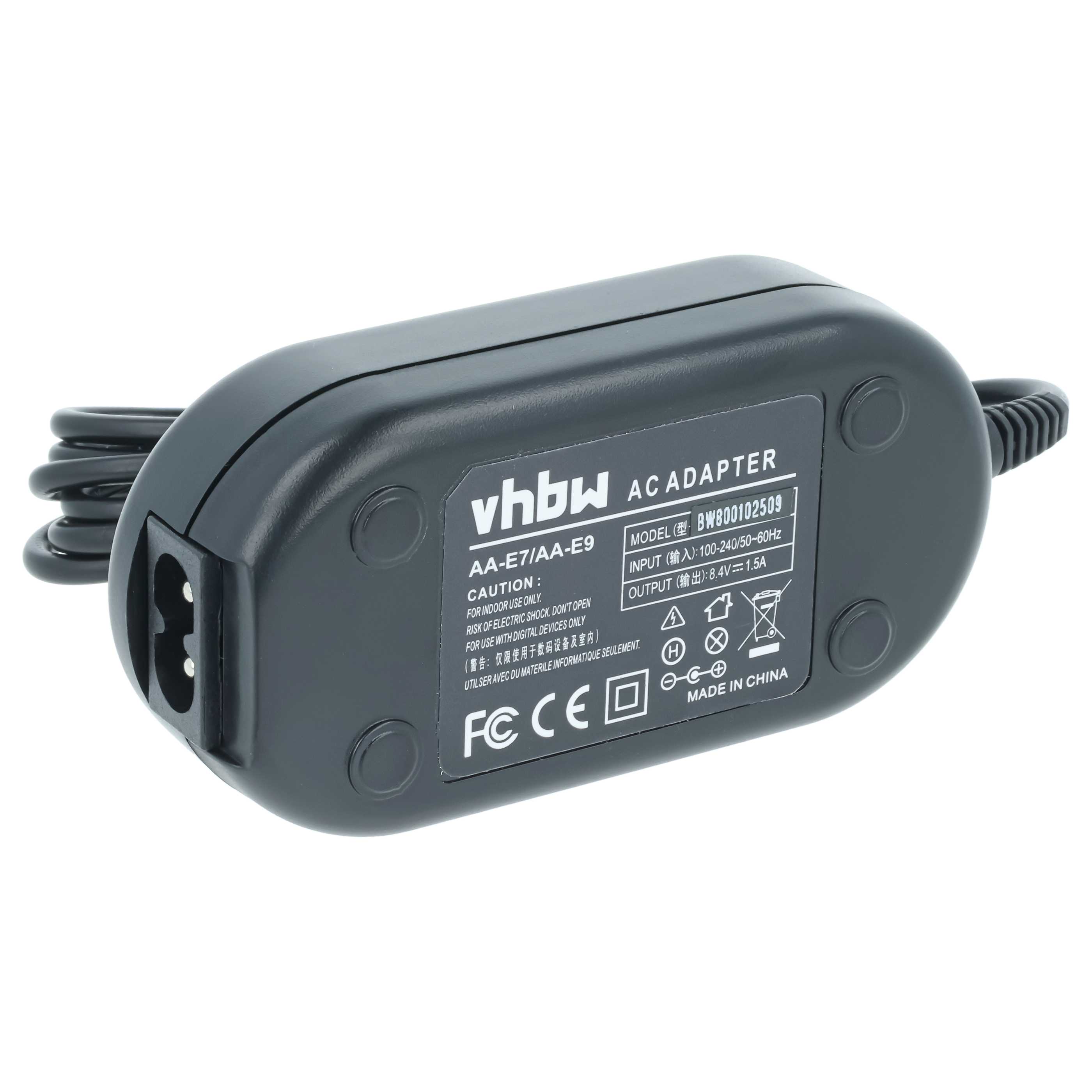 Bloc secteur remplace Samsung AA-E9A, AA-E9 pour caméra Samsung, 2m