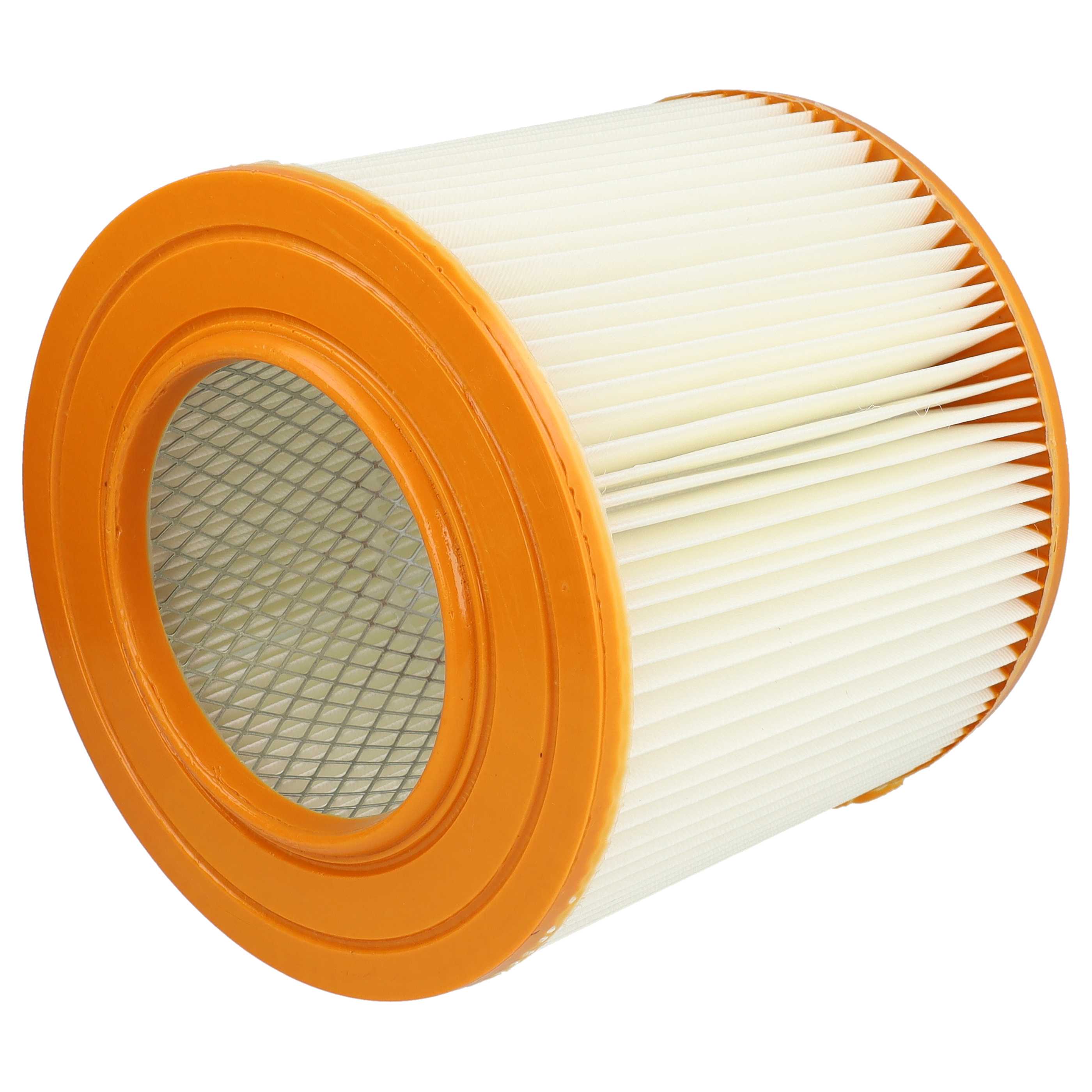 2x pleated filter replaces Allaway 210813, 10819, 2577, 10813 for Allaway Vacuum Cleaner, orange / white