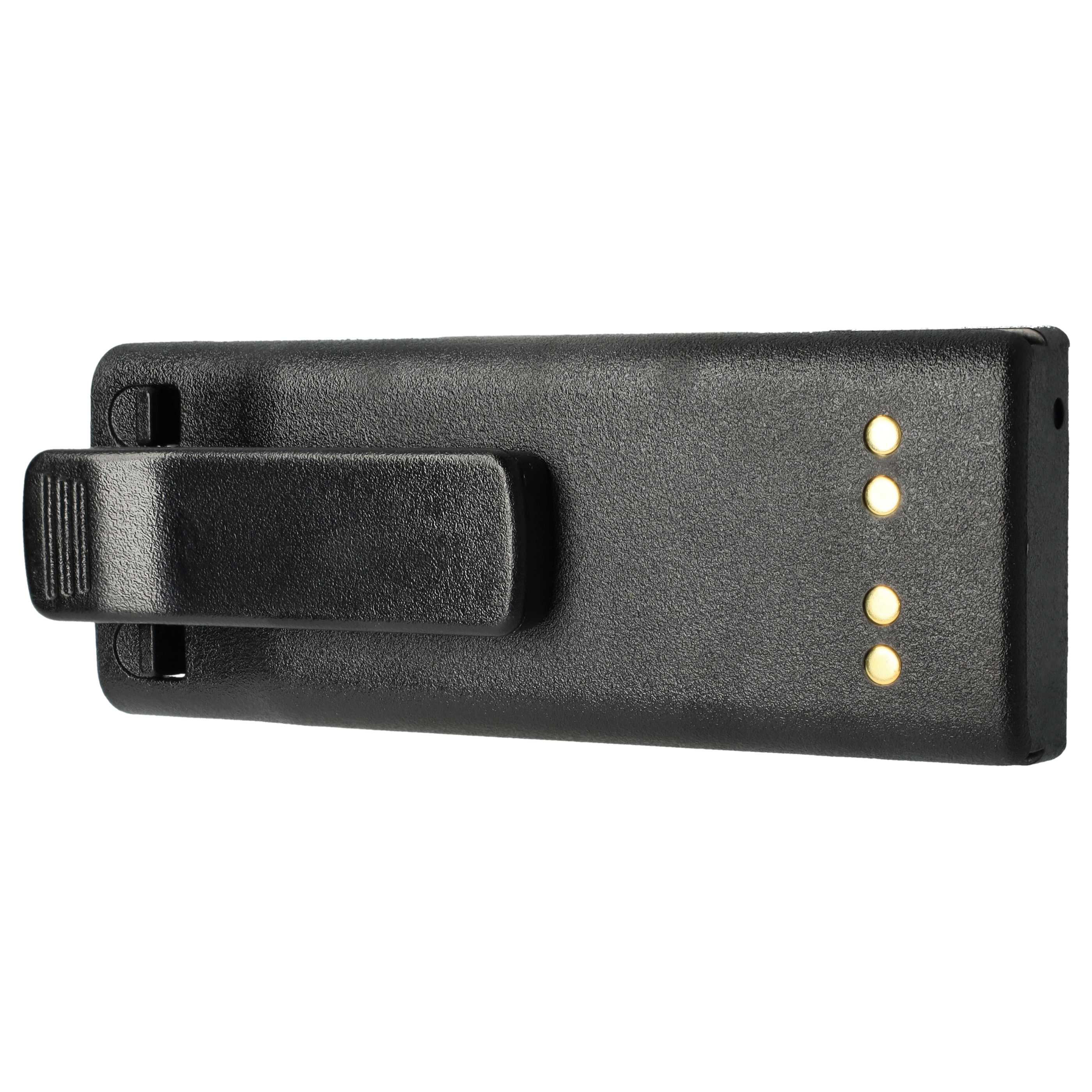 Radio 5x Battery replaces Motorola NTN7143B, NTN7143C, NTN7143A, NTN7143 - 1800 mAh 7.5 V NiMH + Belt Clip