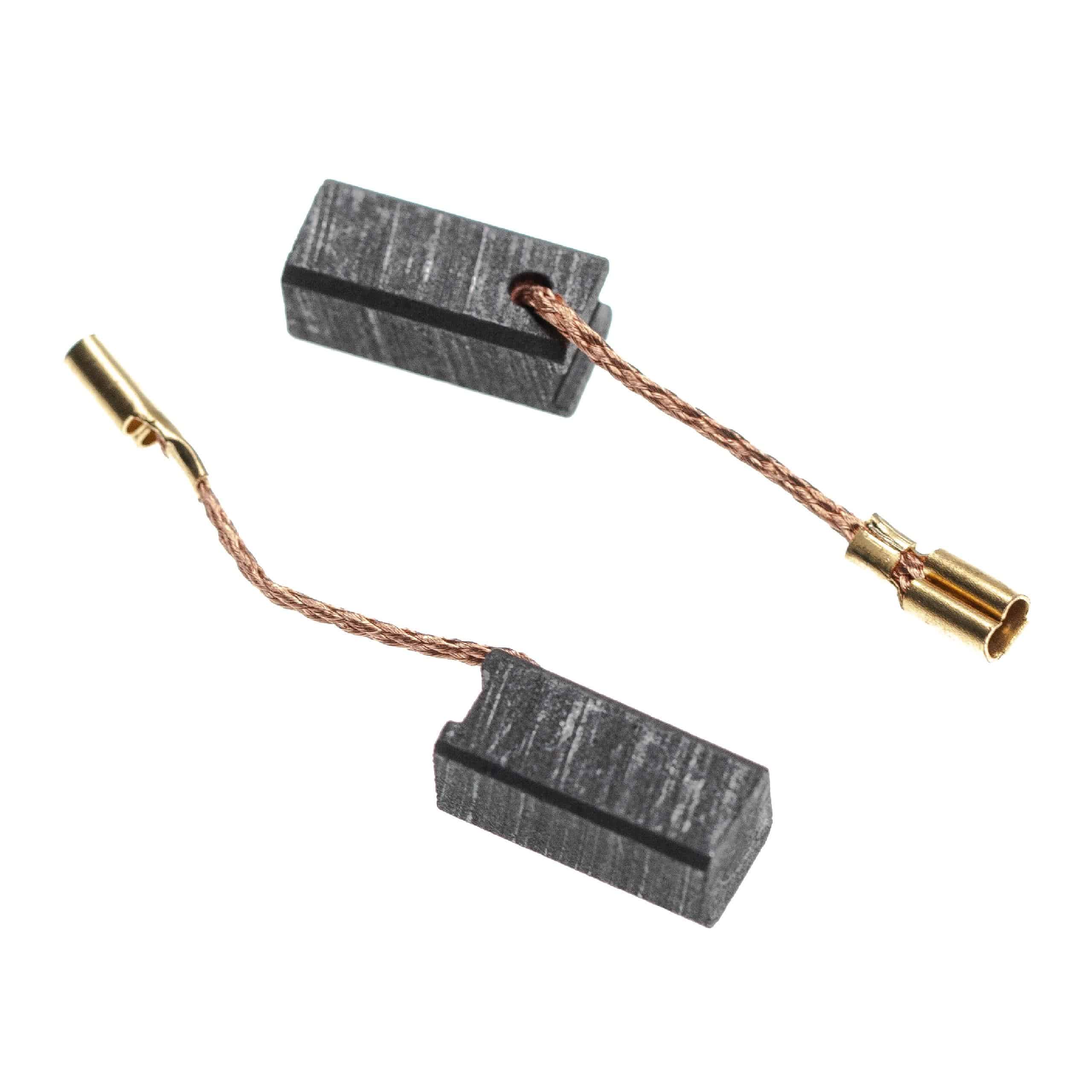 2x Carbon Brush as Replacement for Metabo 20-008 Electric Power Tools + Angled Connector, 15.3 x 5 x 6.3mm