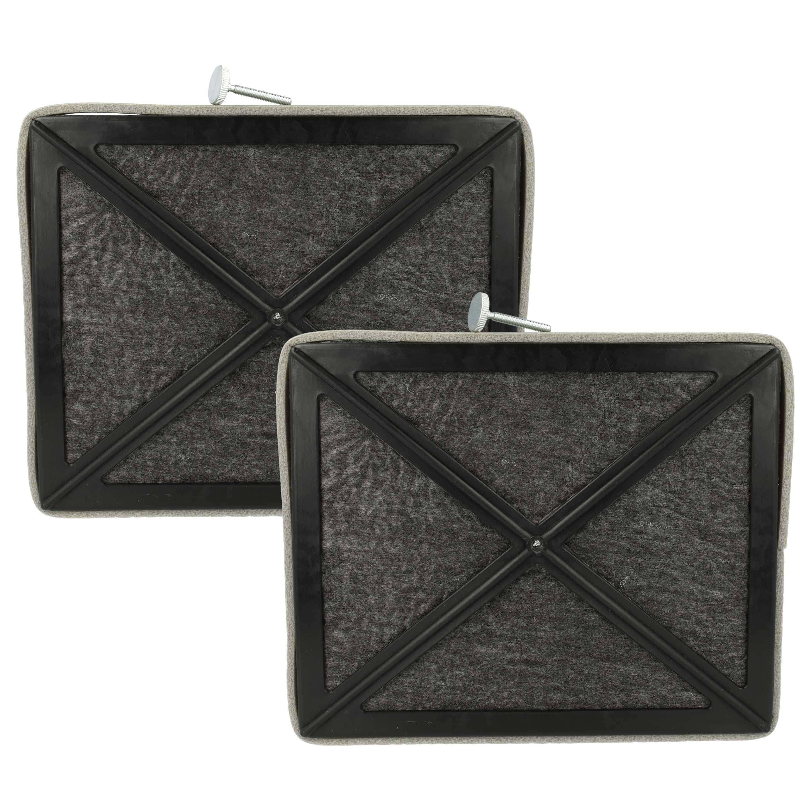 2x Filtres à charbon actif remplace Miele 3174713, 3174714, 3174715, 8103795, DKF2 pour hotte Miele