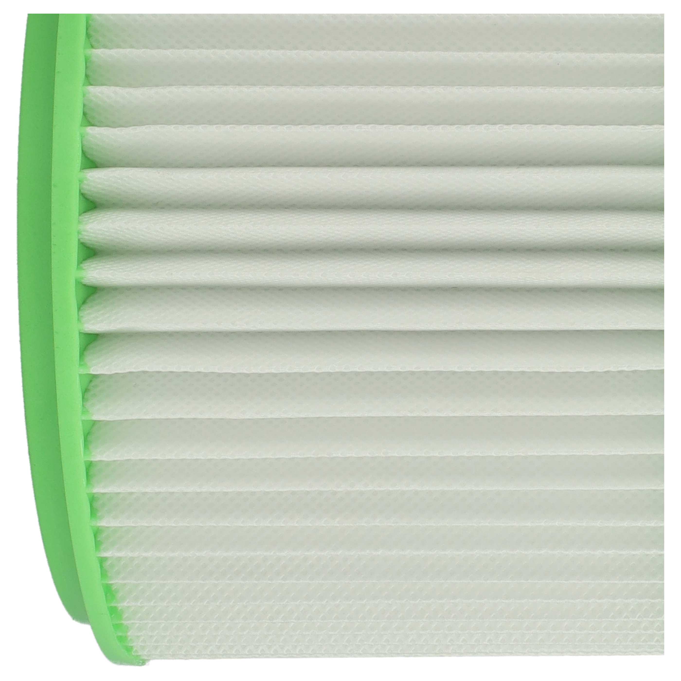 8x Filtercartridge filter replaces Makita 413525 for Gisowatt Vacuum Cleaner, white / green