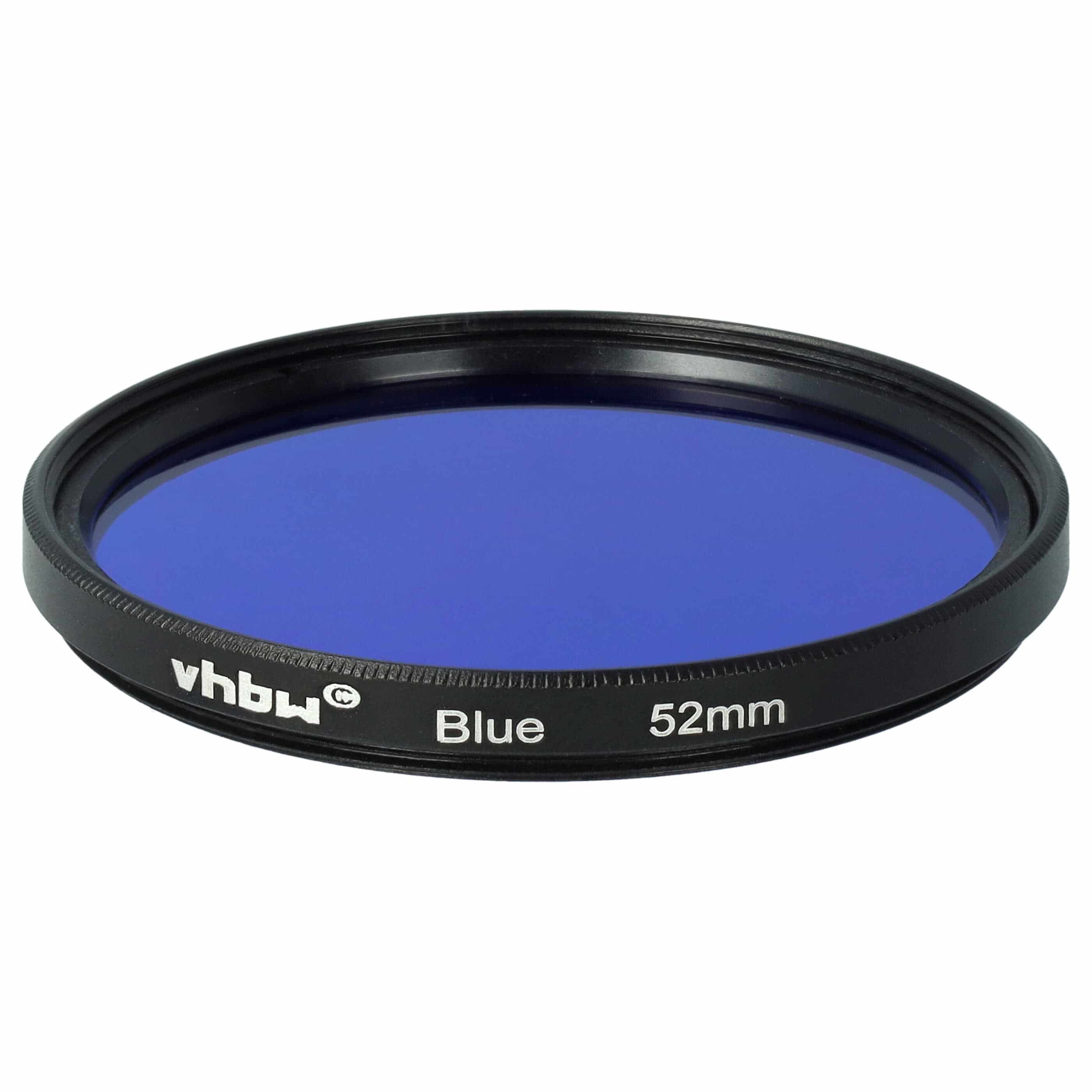Filtr fotograficzny na obiektywy z gwintem 52 mm - filtr niebieski