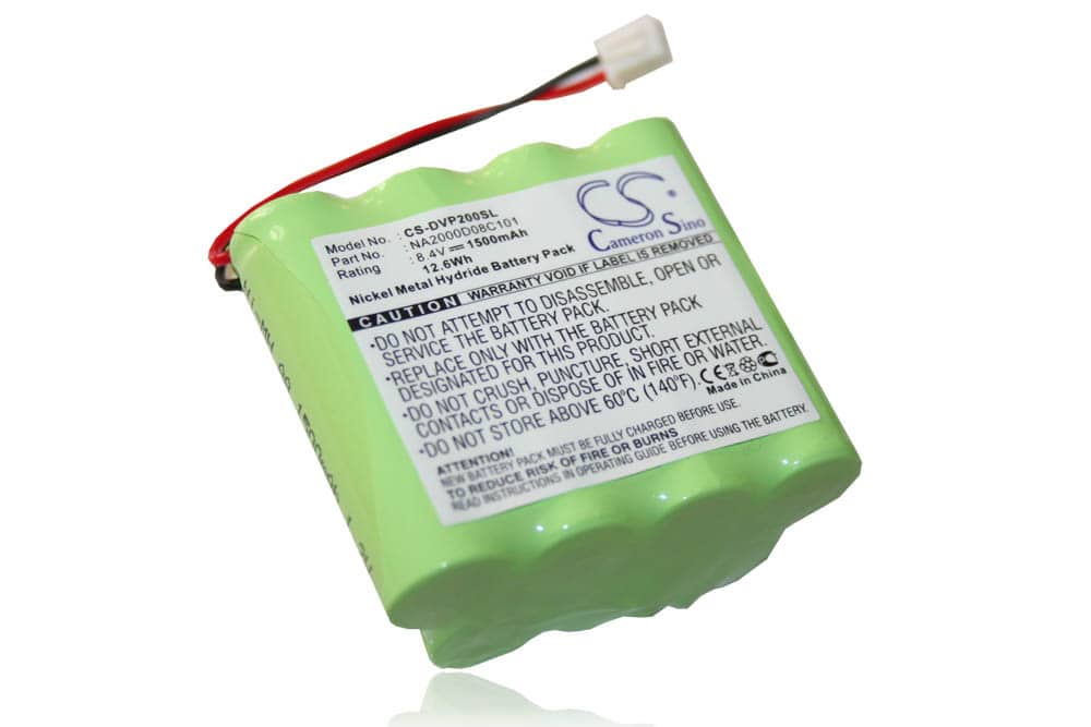DAB Radio Battery Replacement for Dual NA2000D08C101 - 1500mAh 8.4V NiMH