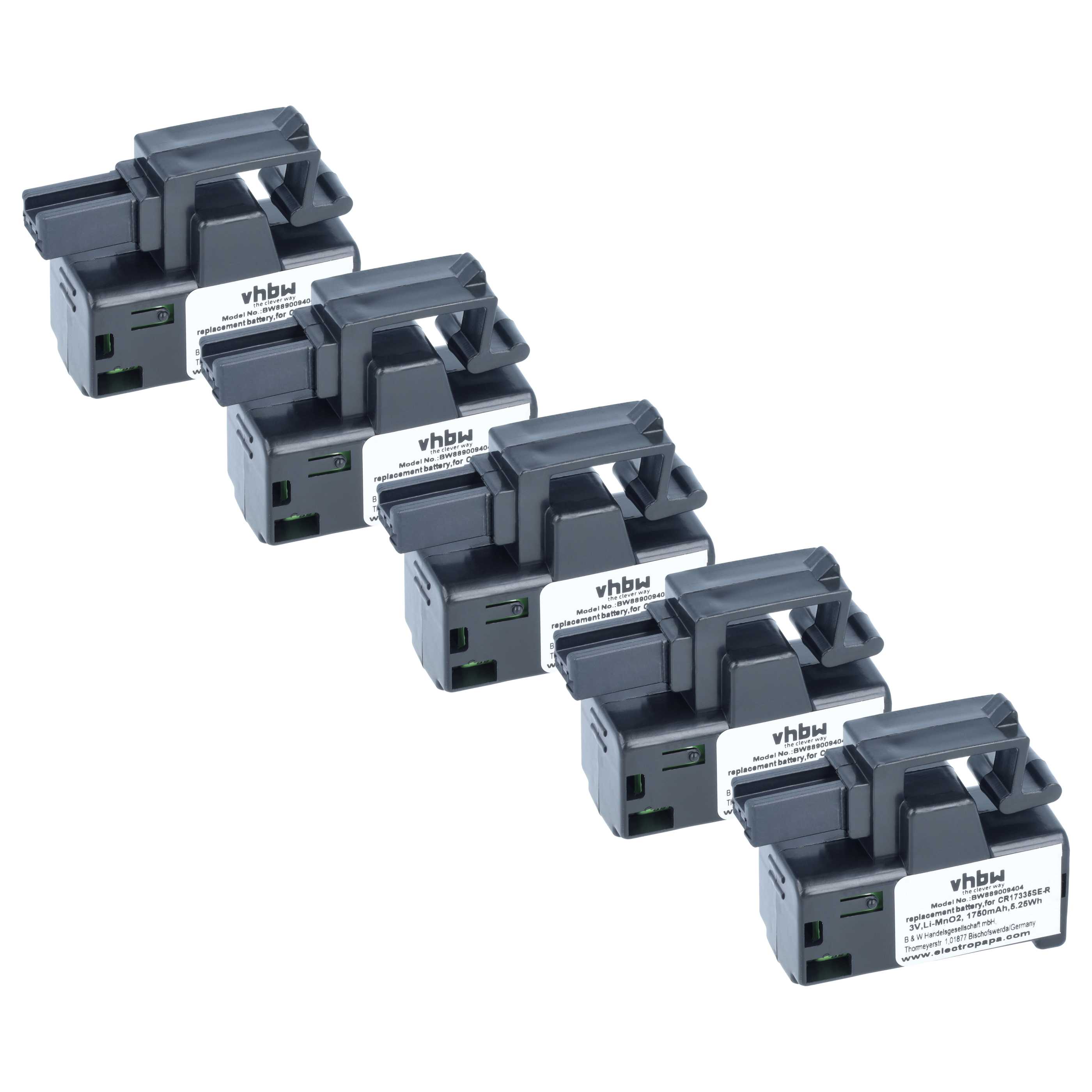 CNC System-BatterieAkku (5 Stück) als Ersatz für Fanuc A02B-0309-K102 für Fanuc - 1,75 Ah 3V Li-MnO2