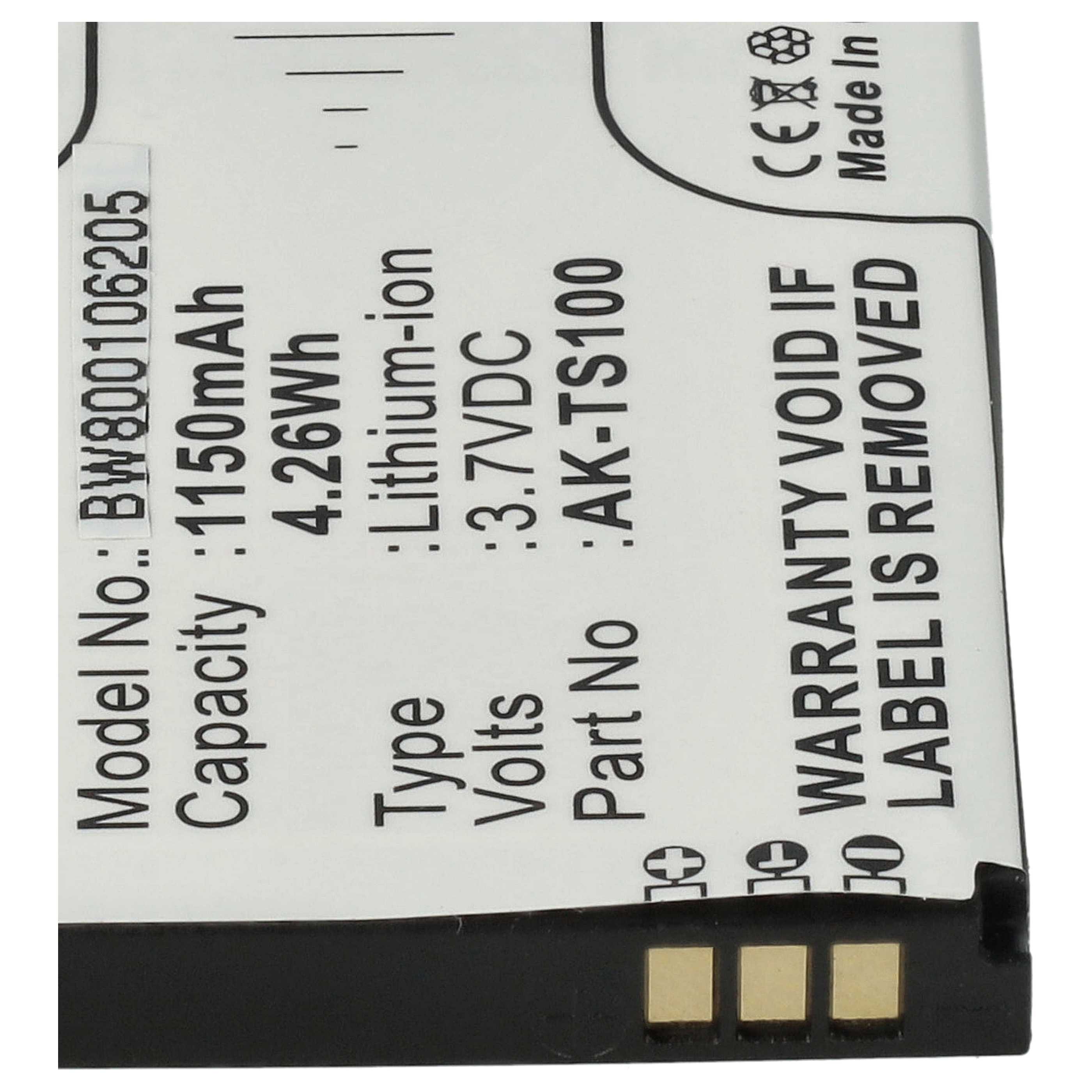 Akumulator do telefonu smartfona zamiennik Emporia AK-TS100, AK-F220 - 1150 mAh 3,7 V Li-Ion