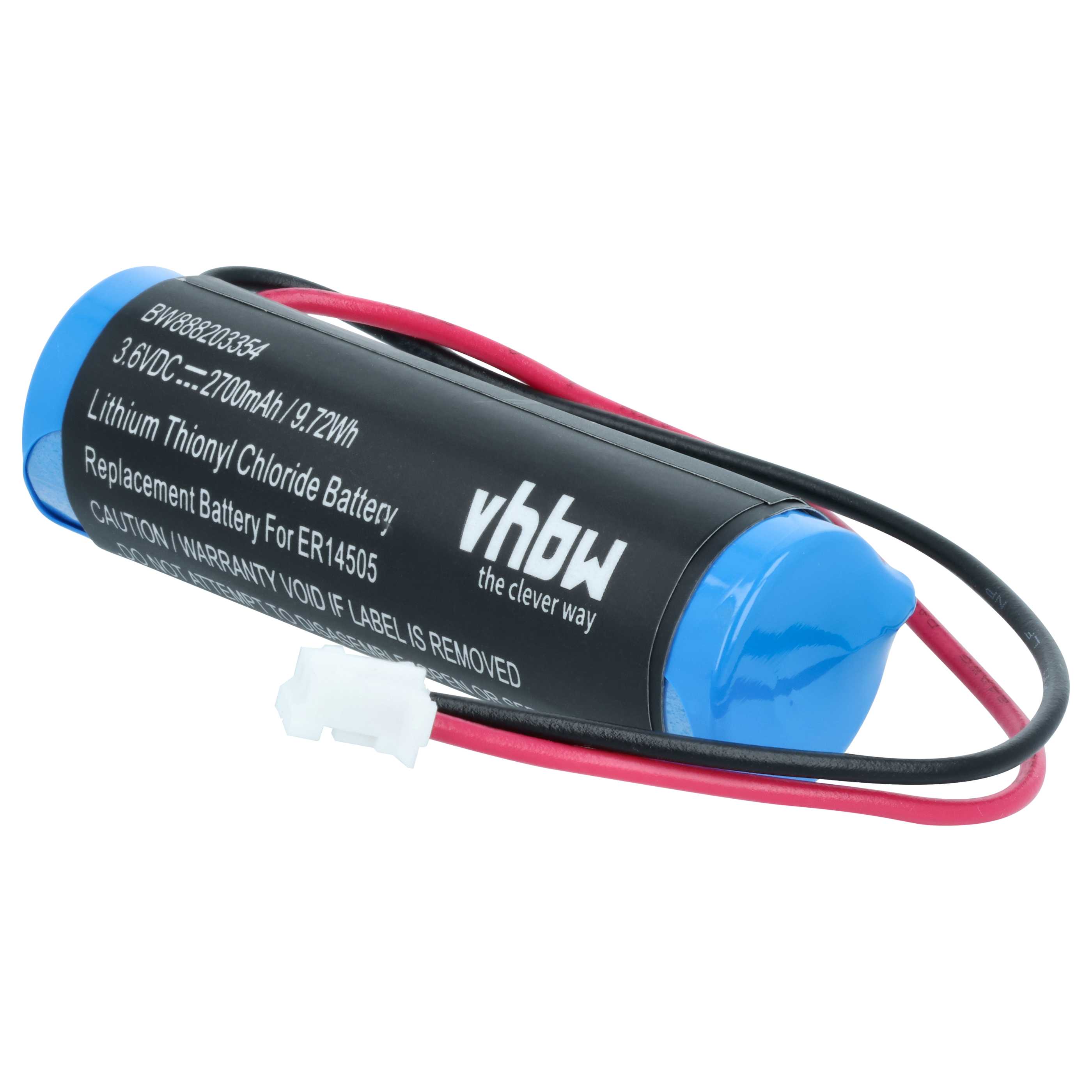 Gas Detector Battery replaces Dräger 8326856, 8326186 - 2700 mAh 3.6 V Li-SOCl2