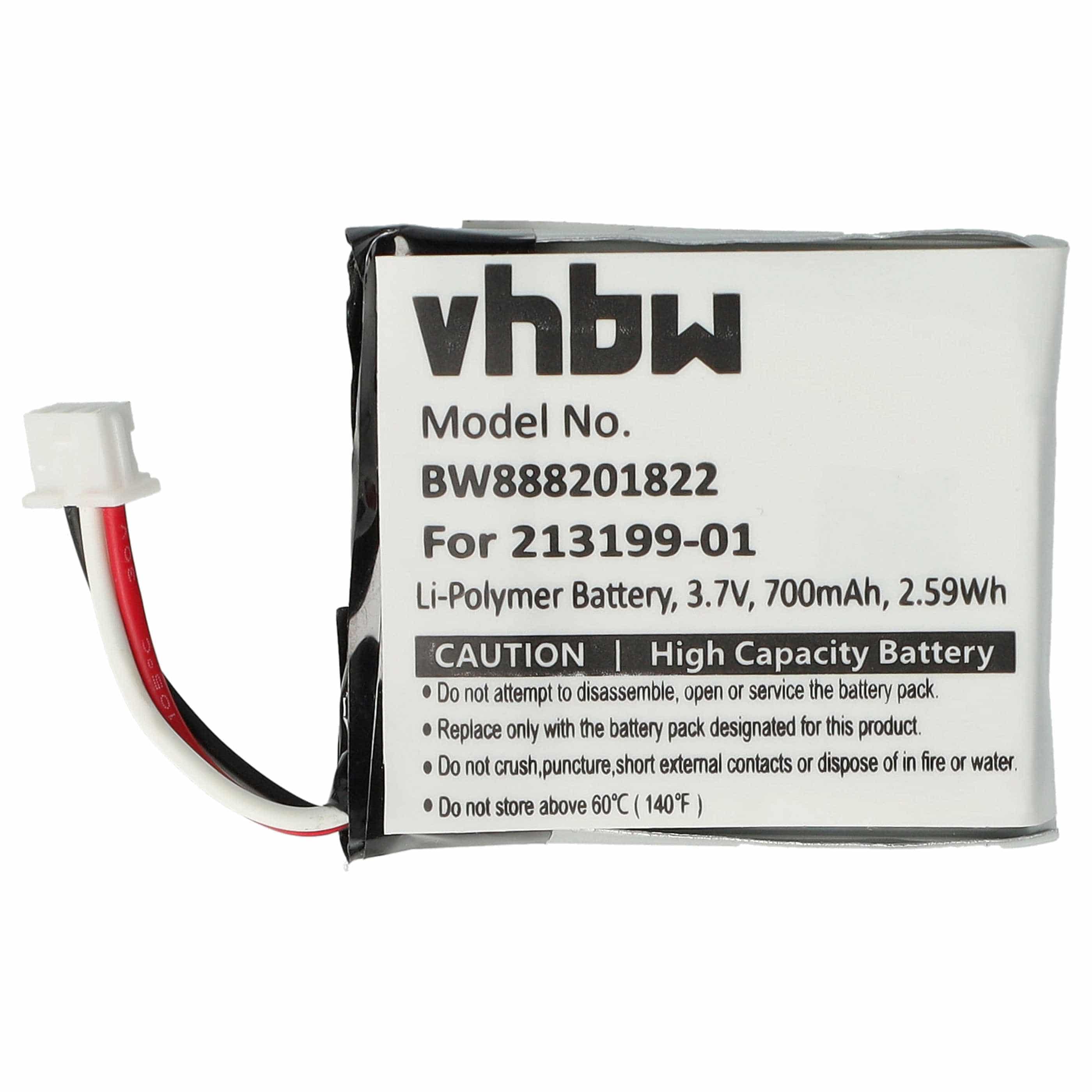 Akumulator do słuchawek bezprzewodowych zamiennik Plantronics 203055-01, 203035-01 - 700 mAh 3,7 V LiPo