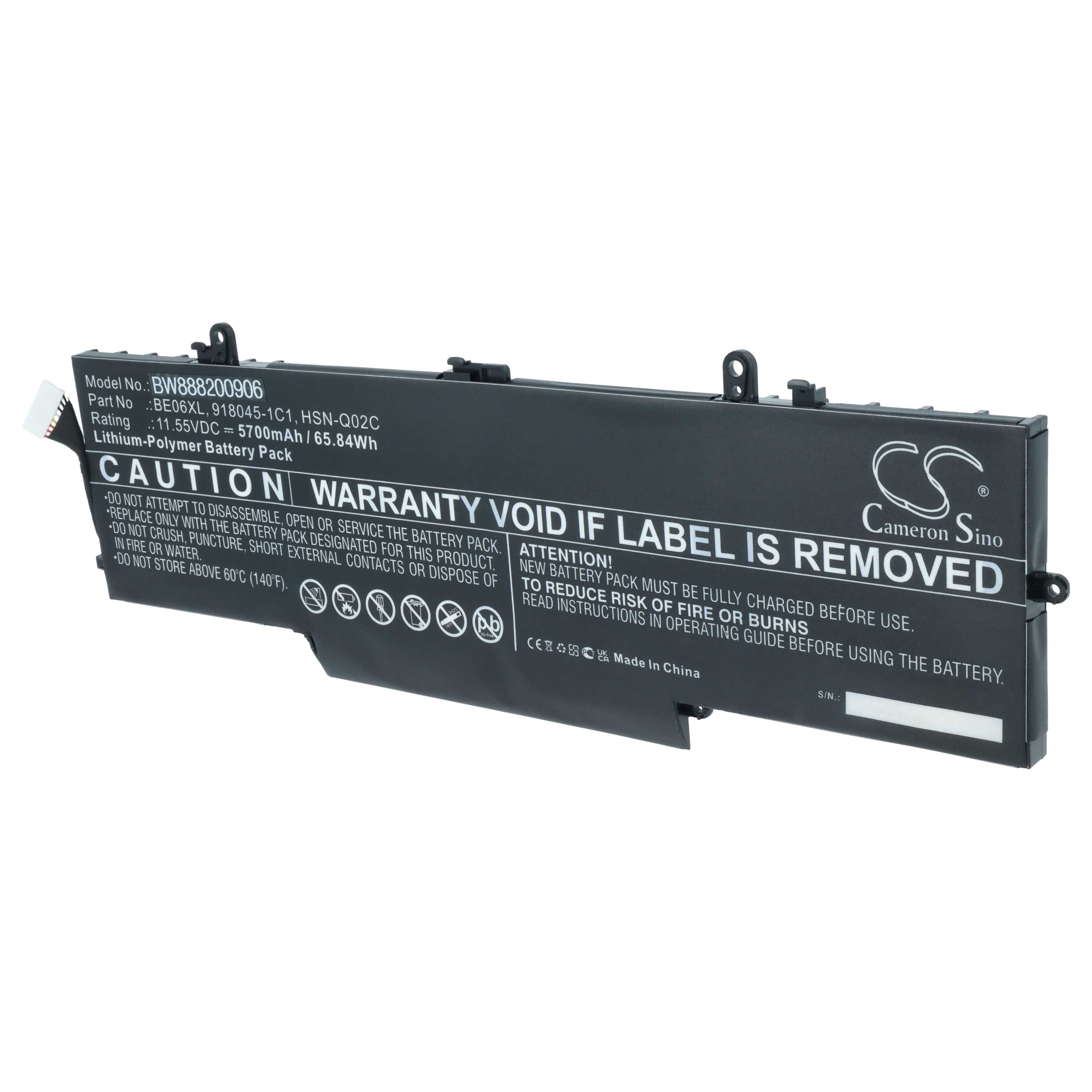 Akumulator do laptopa zamiennik HP 918045-2C1, 918045-271, 918045-1C1 - 5700 mAh 11,55 V LiPo, czarny