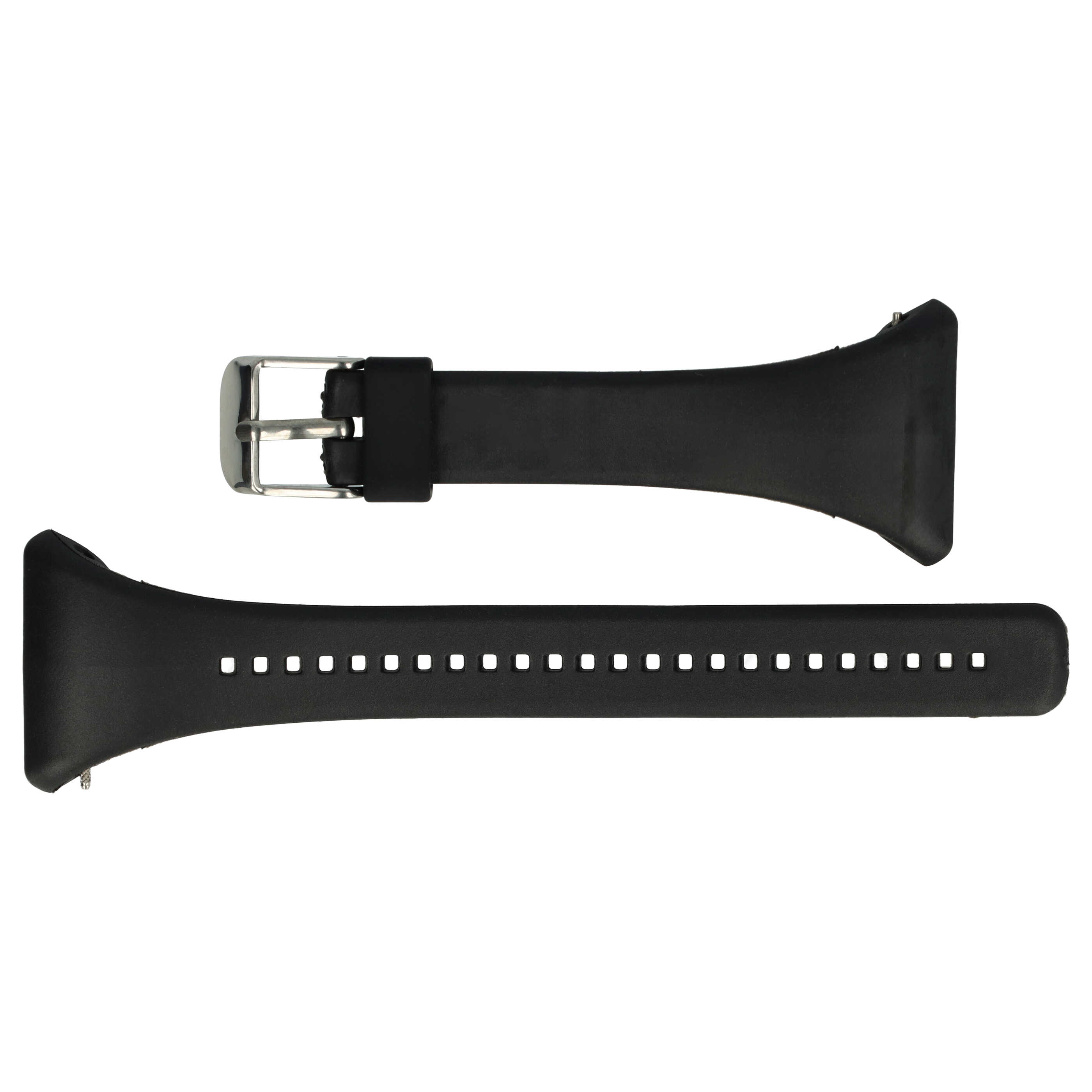 correa L para Polar smartwatch - largo 11,5cm + 8,5 cm, negro