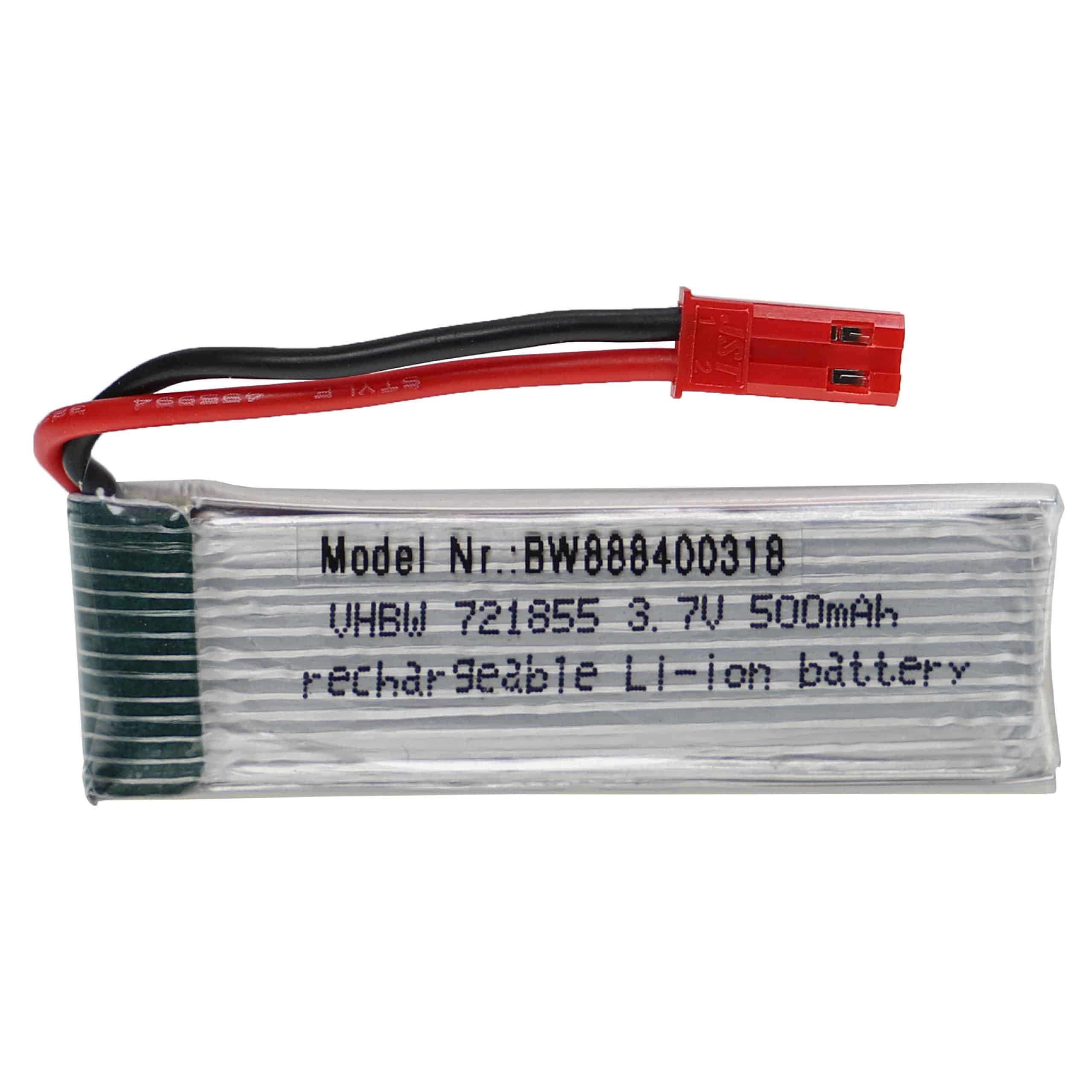 Batteria per modellini RC - 500mAh 3,7V Li-Poly, BEC