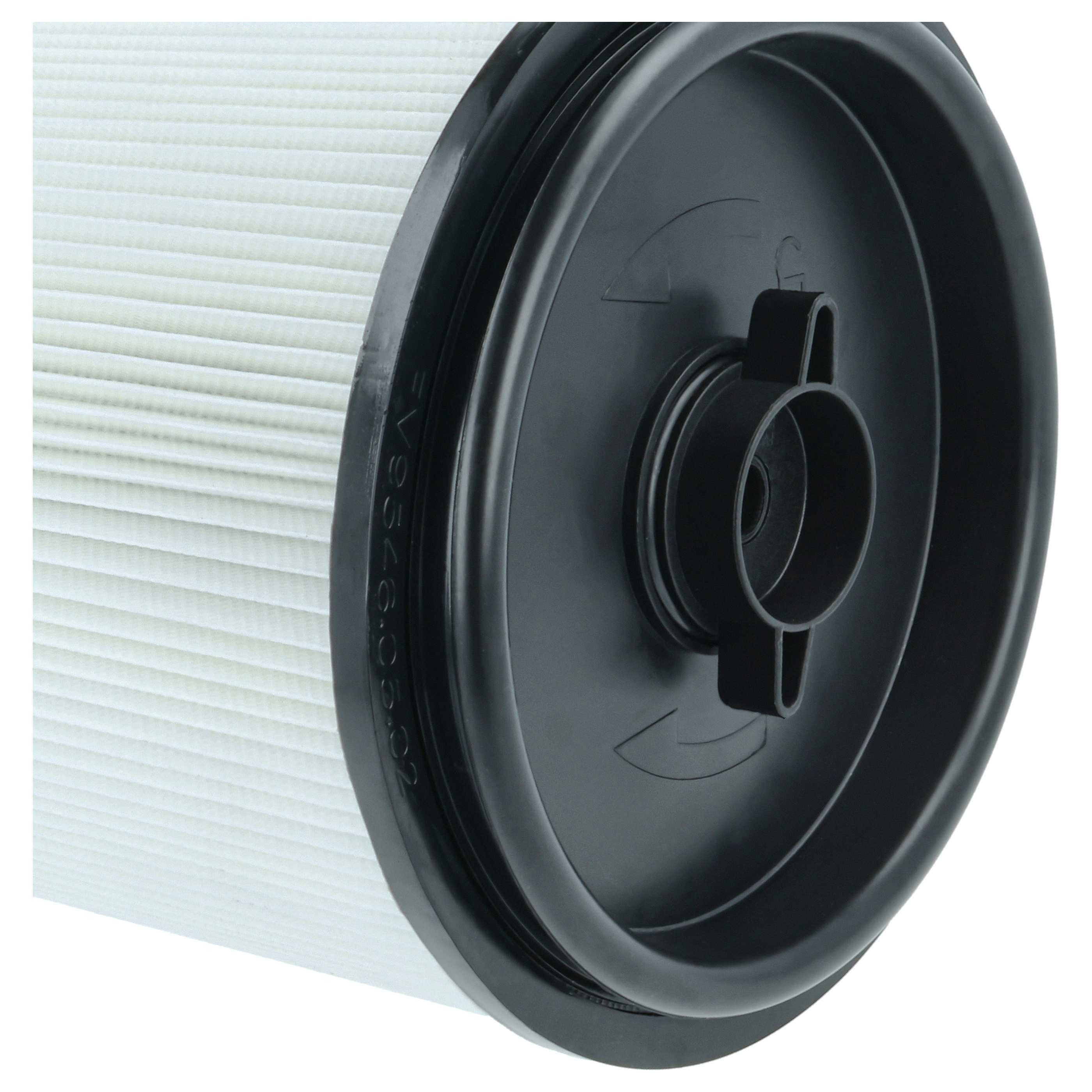 Filtercartridge filter replaces EINHELL Accessory 2351126 for Einhell Vacuum Cleaner, black / white