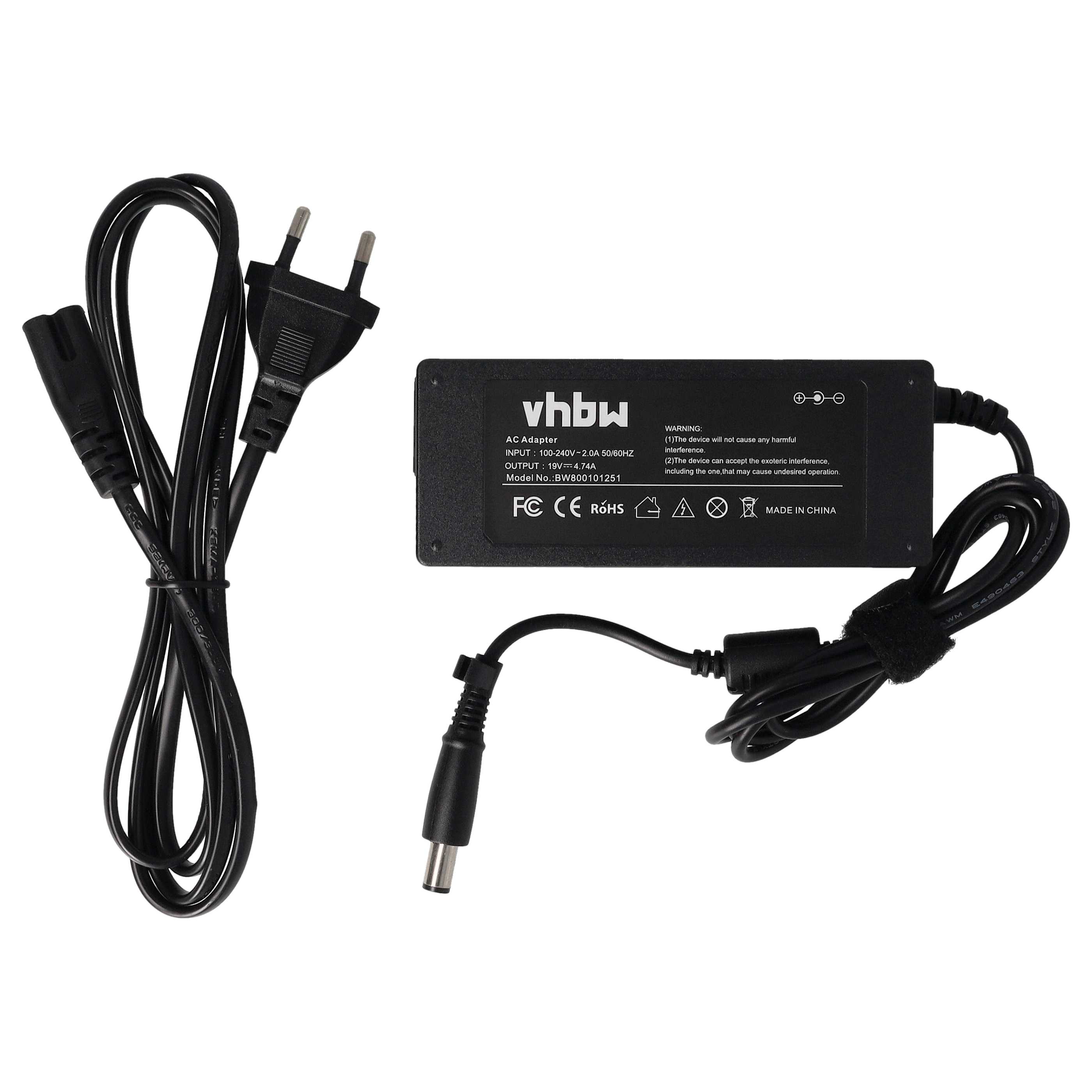 Mains Power Adapter replaces HP / Compaq 384019-002, 374473-001, 384019-001 for HPNotebook etc., 90 W