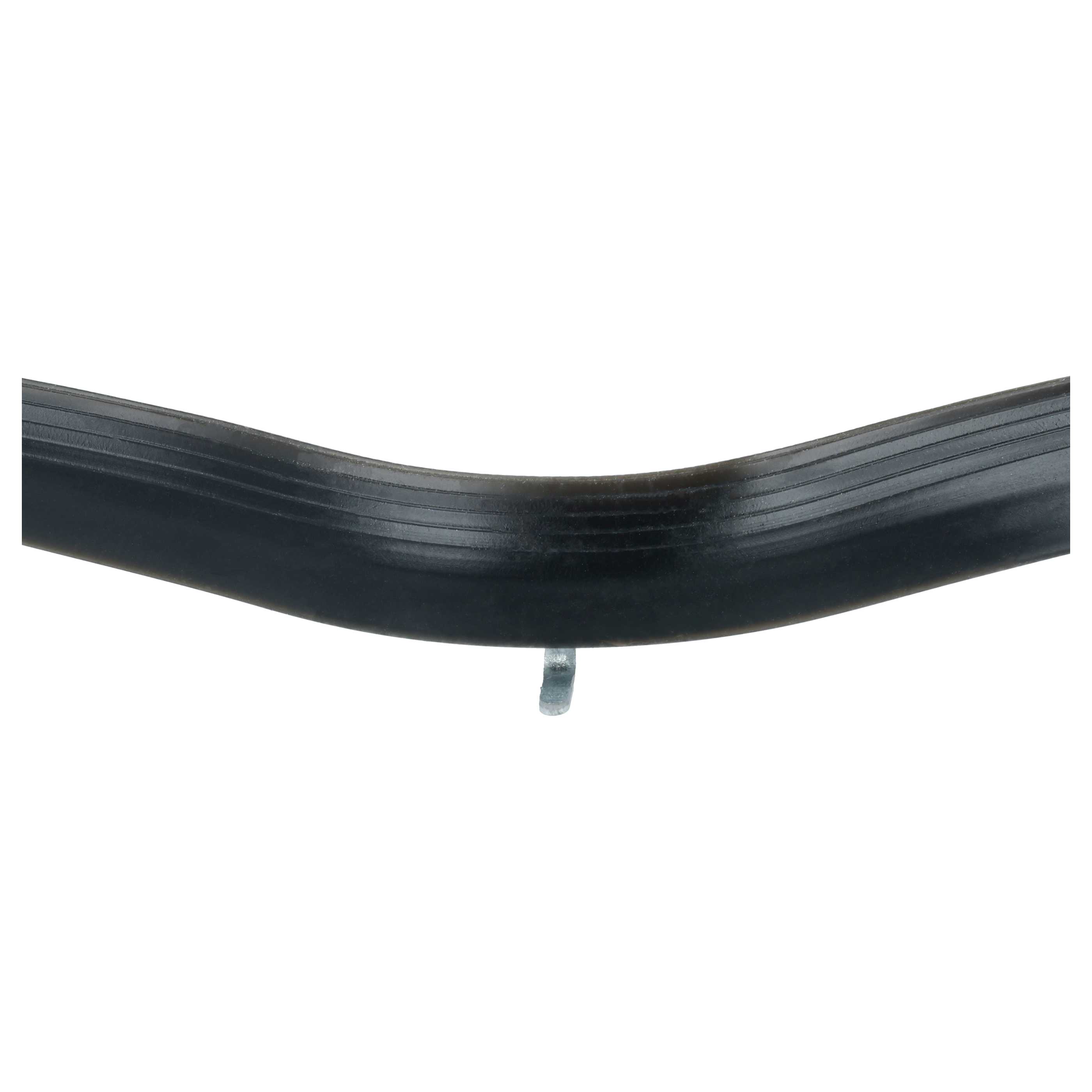 Backofen-Türdichtung mit Winkelhaken als Ersatz für AEG 387194510 für Zanussi u.a. 44 x 33 cm, Schwarz