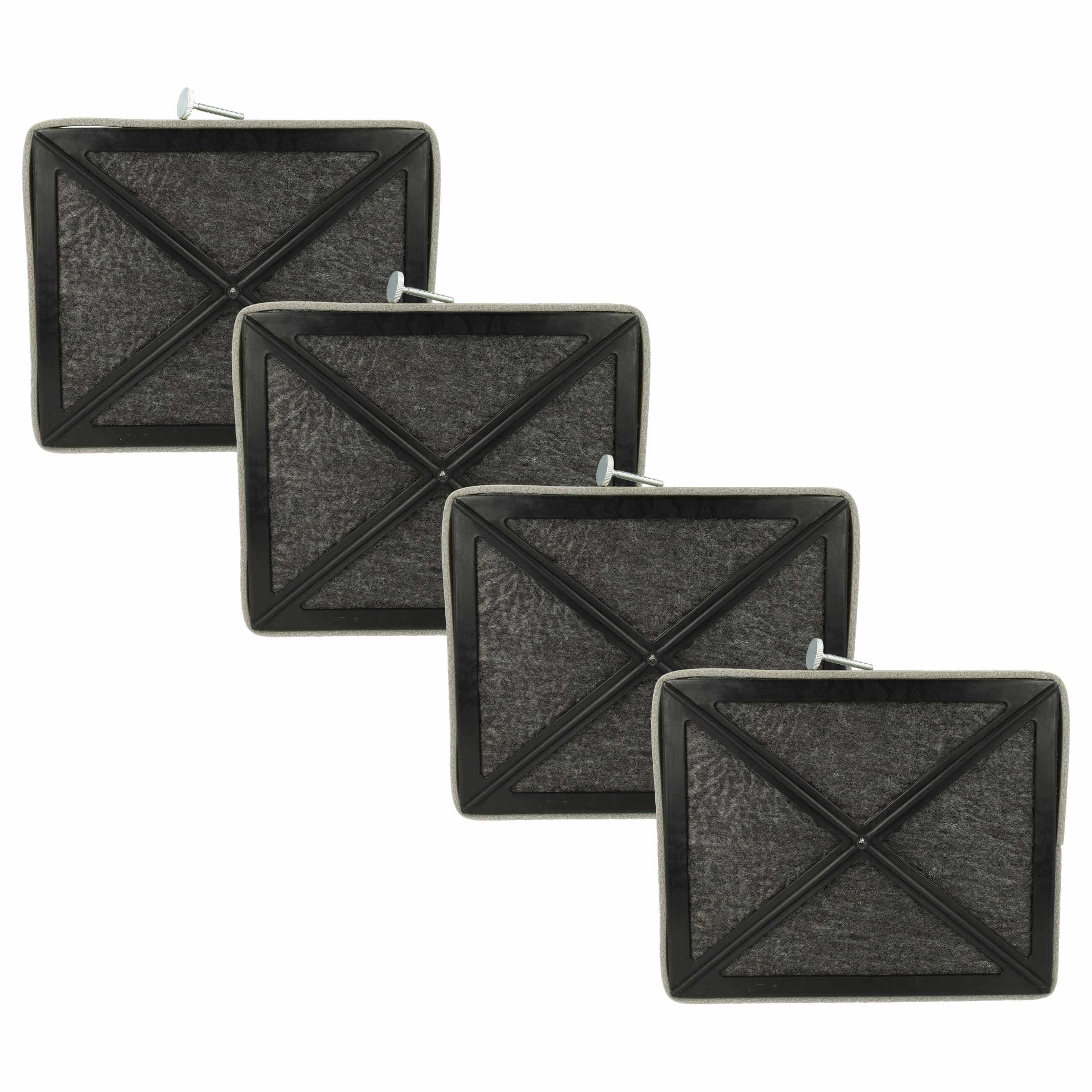 4x Filtres à charbon actif remplace Miele 3174713, 3174714, 3174715, 8103795, DKF2 pour hotte Miele