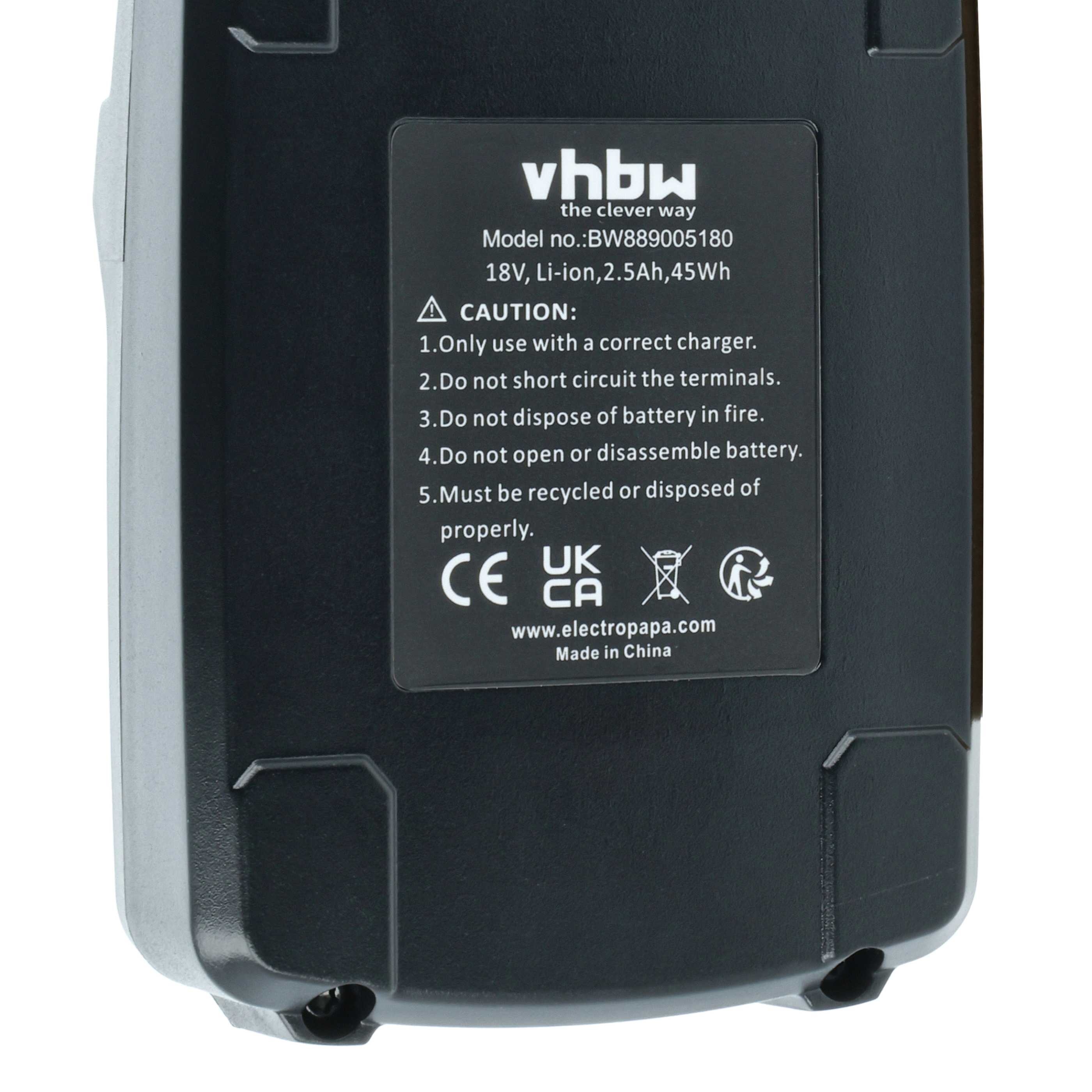 Akumulator do elektronarzędzi zamiennik Gesipa GES1679689 - 2500 mAh 18 V Li-Ion