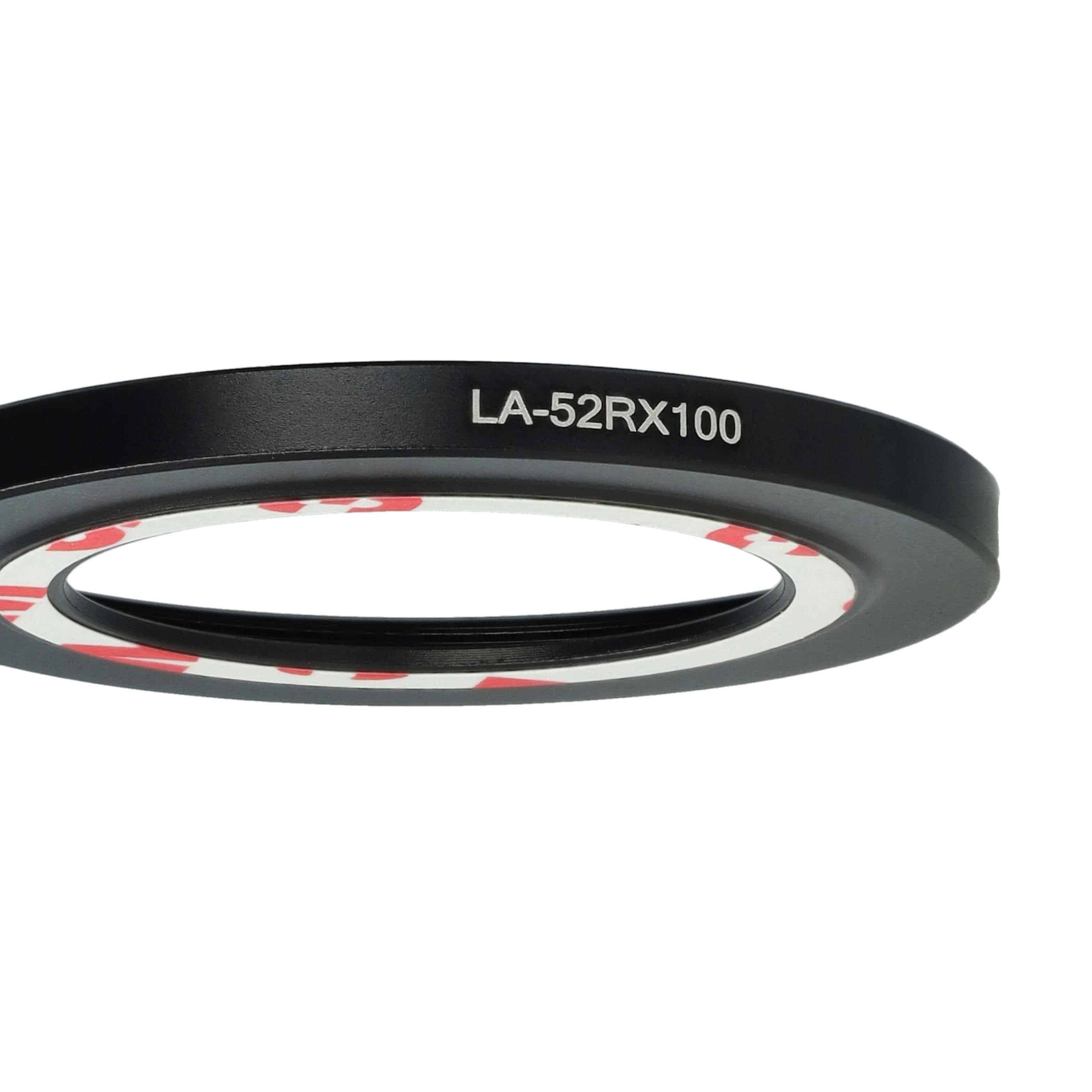 Adattatore filtro 52 mm sostituisce Sony LA-52RX100 per obbiettivo fotocamera