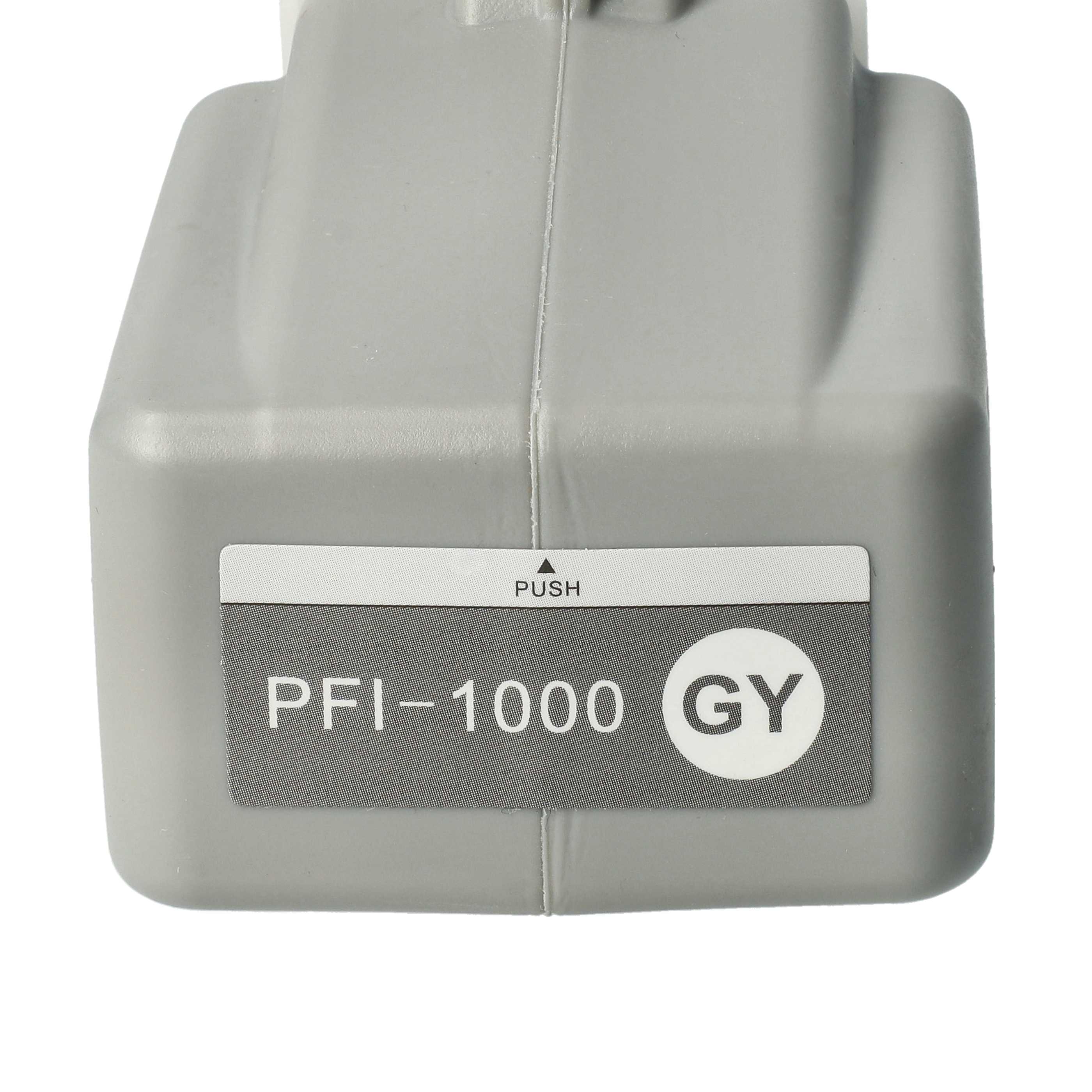 Cartuccia inchiostro sostituisce Canon PFI-1000 GY, PFI-1000GY per stampante - grigio, 80 ml + chip