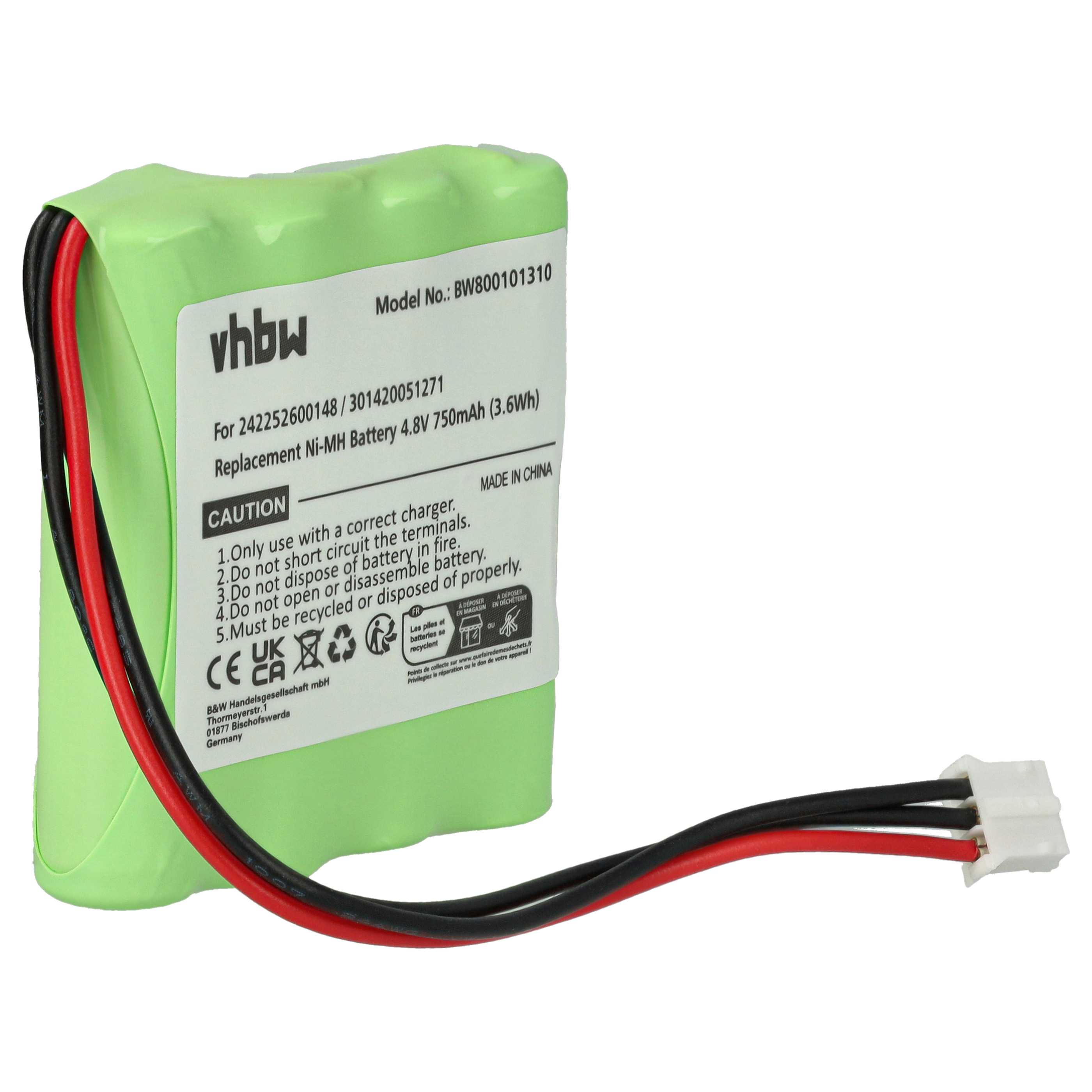 Batteria per telecomando remote controller sostituisce Philips 255789 Philips - 750mAh 4,8V NiMH