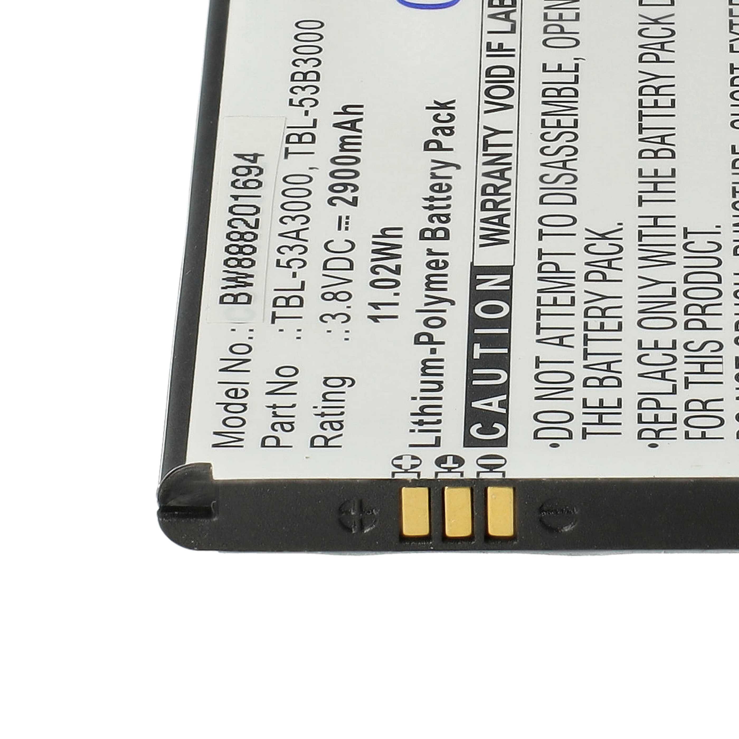 Batería reemplaza TP-Link TBL-53A3000, TBL-53B3000 para router TP-Link - 2900 mAh 3,8 V Li-poli
