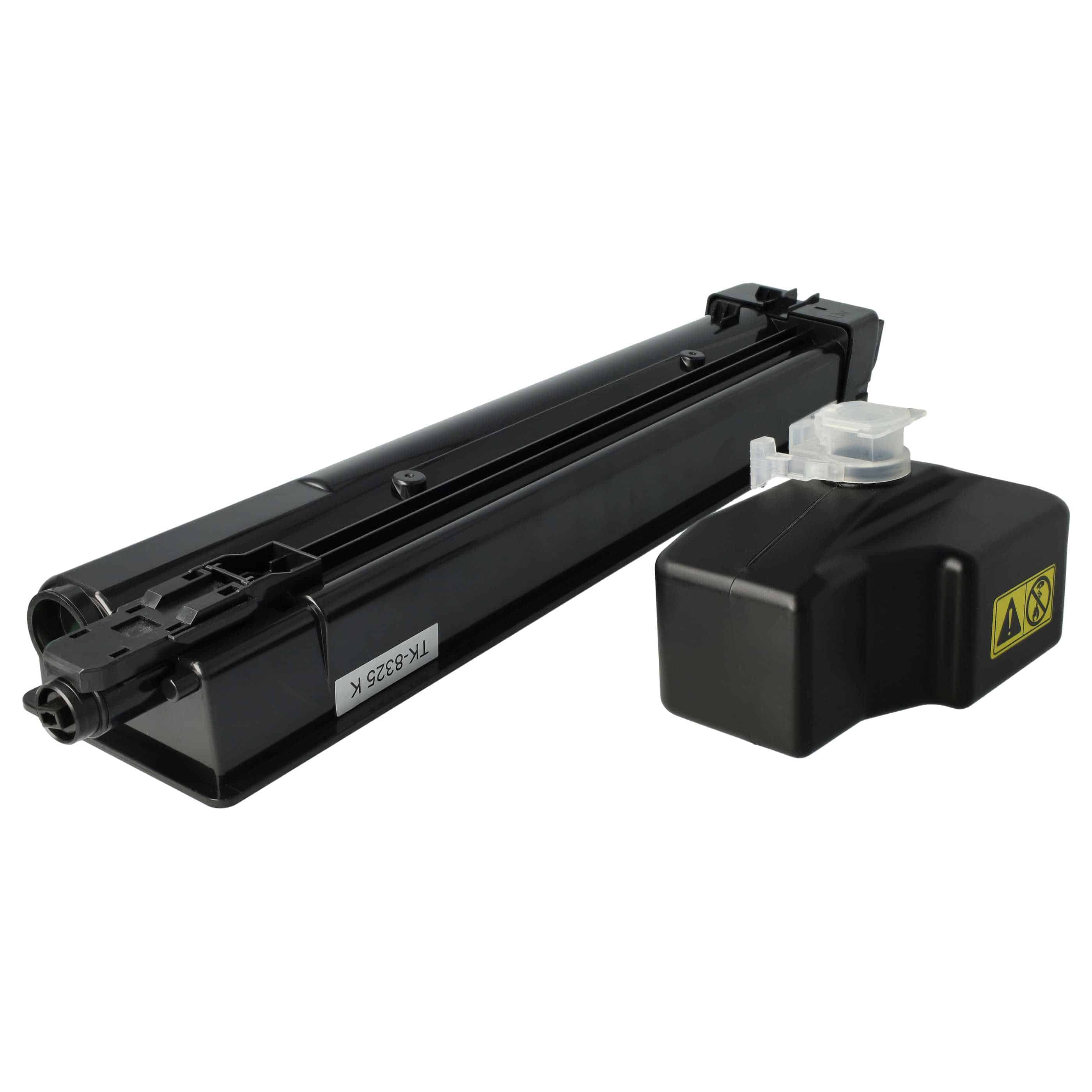 Toner als Ersatz für Kyocera 1T02NP0NL0, TK-8325, TK-8325K für Kyocera Drucker + Resttonerbehälter, Schwarz