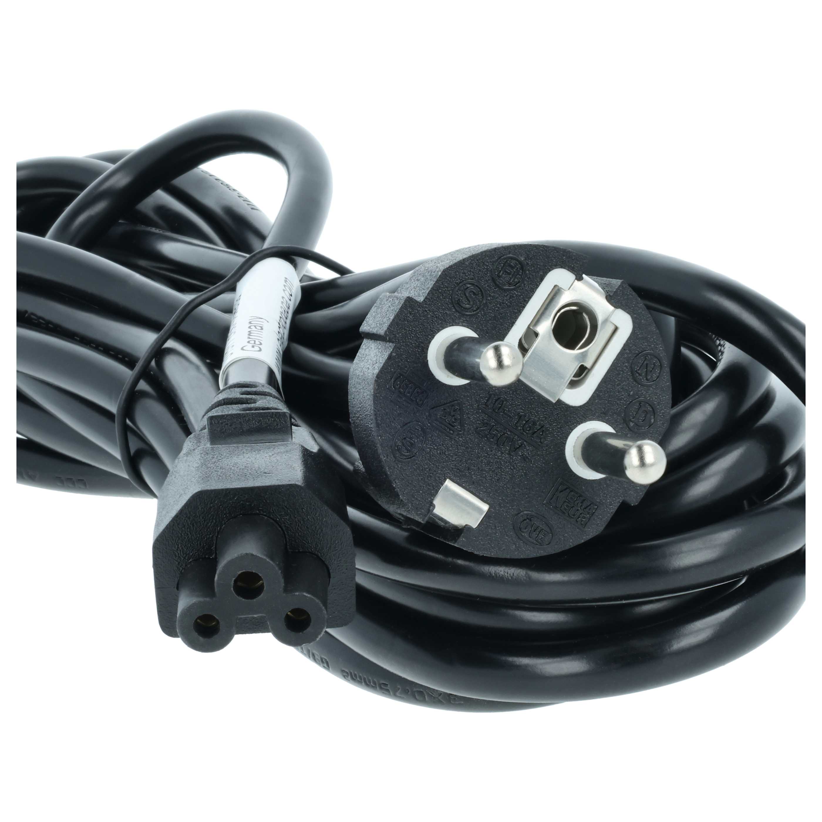 C5 Power Cable Euro Plug suitable for Vorwerk VR200 base station, VR300 base station Robot Vacuum Cleaner - 5