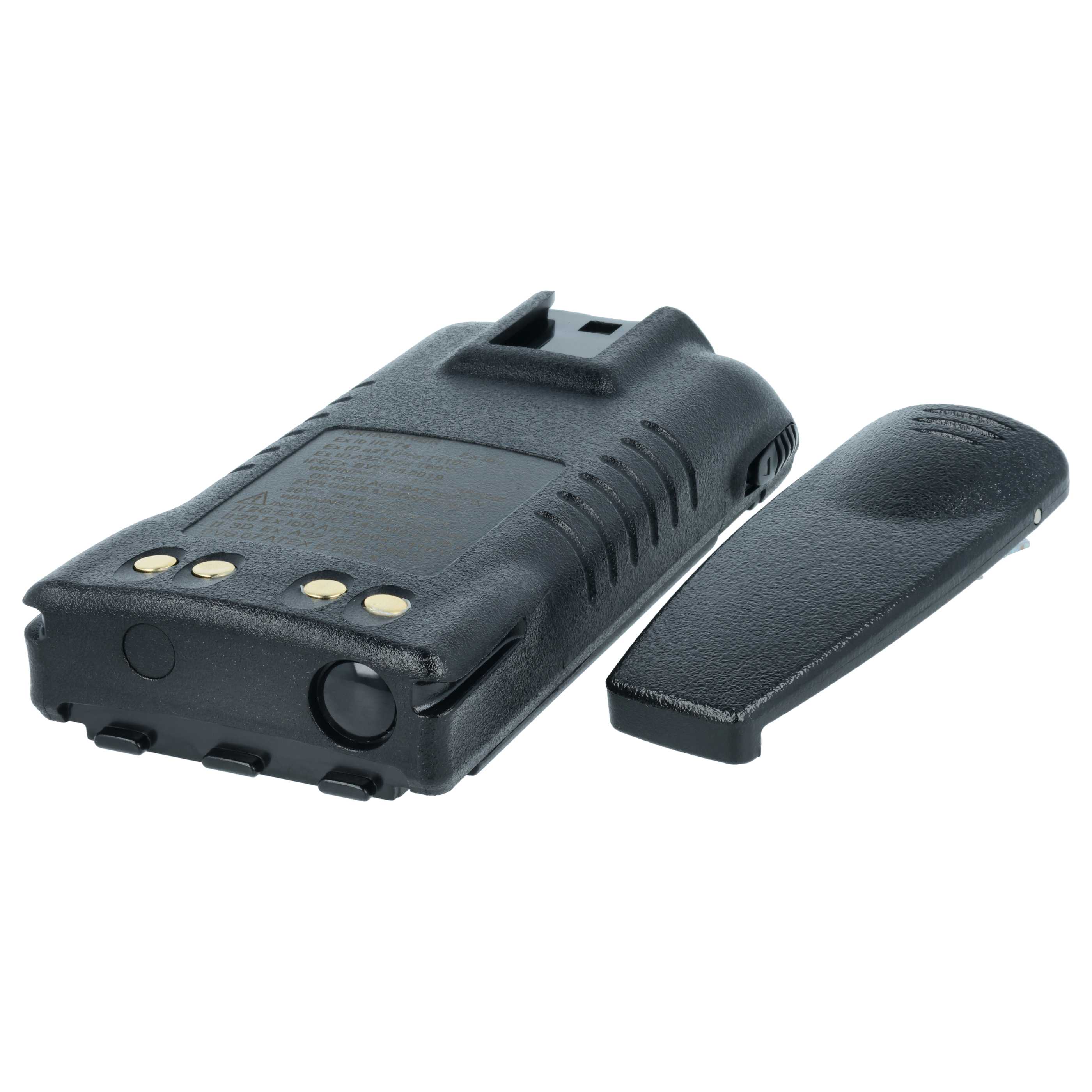 Radio 5x Battery replaces Motorola NNTN5510BR, NNTN5510AR - 2350 mAh 7.4 V Li-Ion + Belt Clip