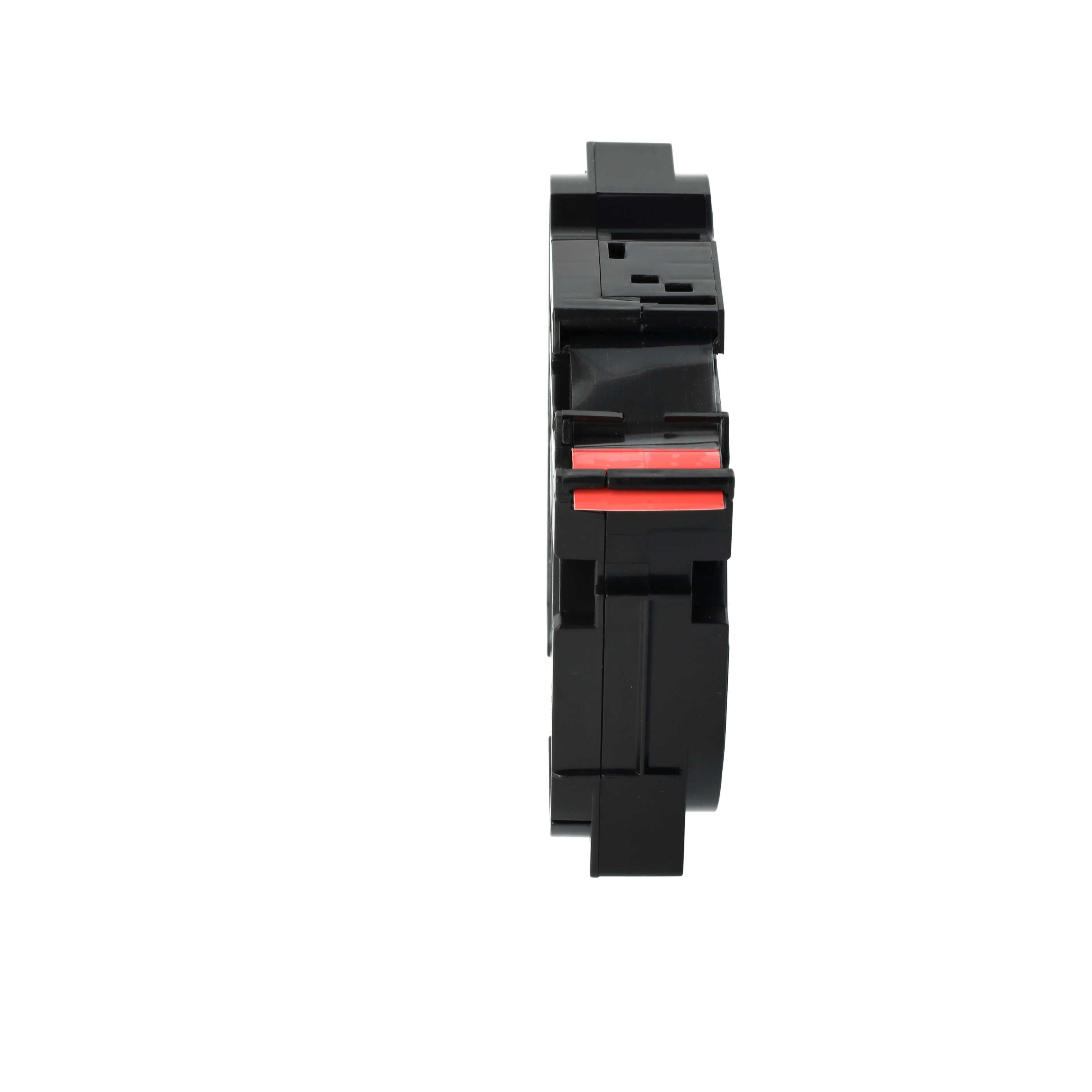 Label Tape as Replacement for Brother TZFX441, TZeFX441, TZ-FX441, TZE-FX441 - 18 mm Black to Red, Flexible