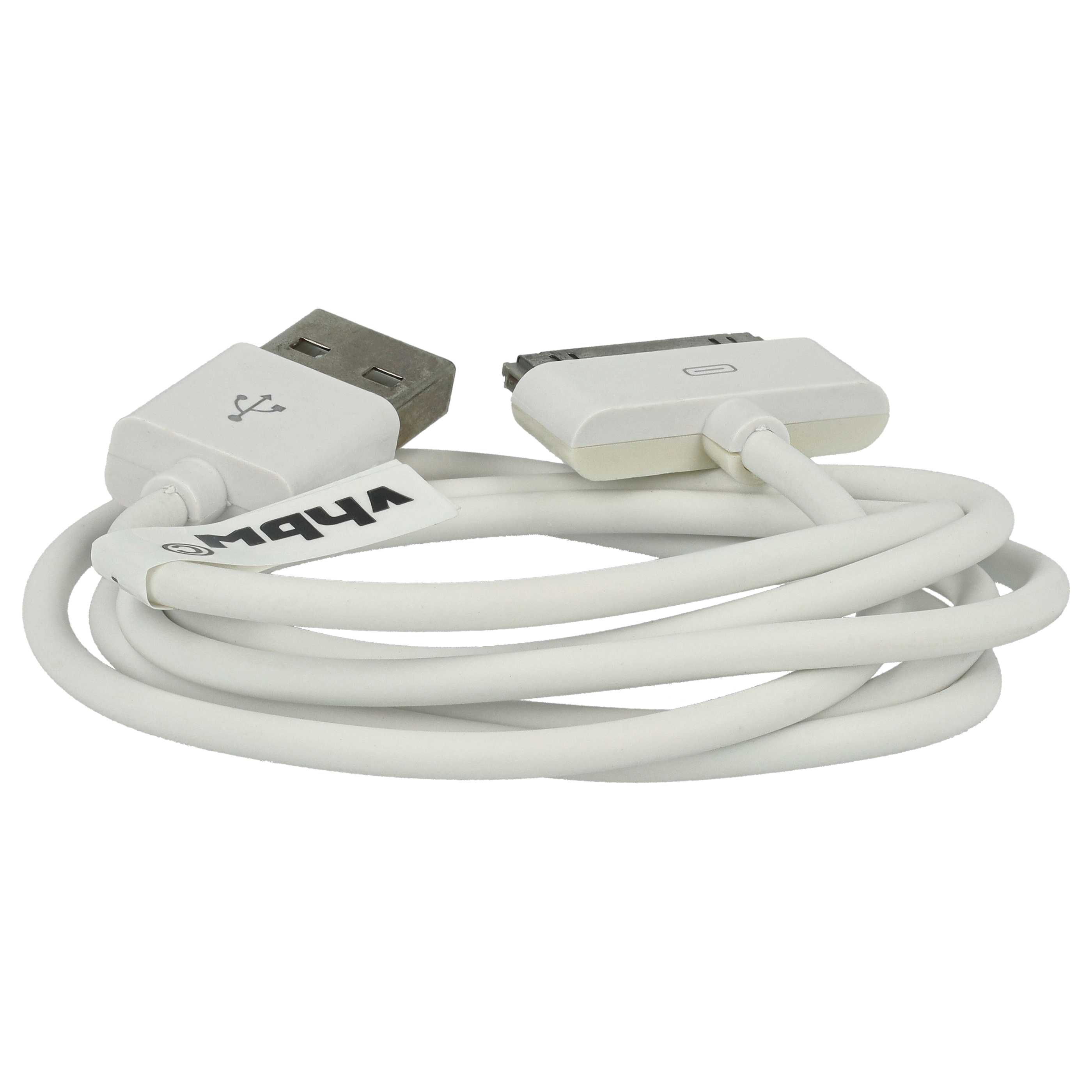 USB Datenkabel passend für Apple iPhone u.a., 80 cm