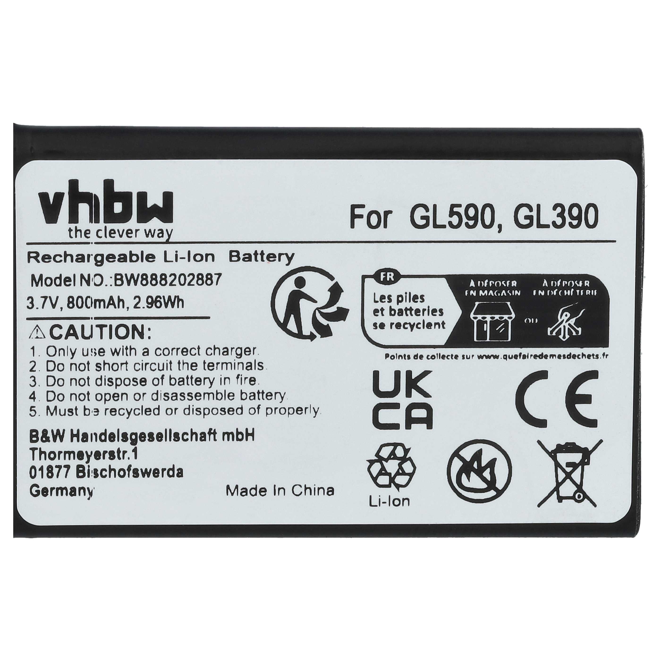 2x Akumulator do telefonu dla seniora zamiennik Gigaset V30145-K1310-X470 - 800 mAh 3,7 V Li-Ion