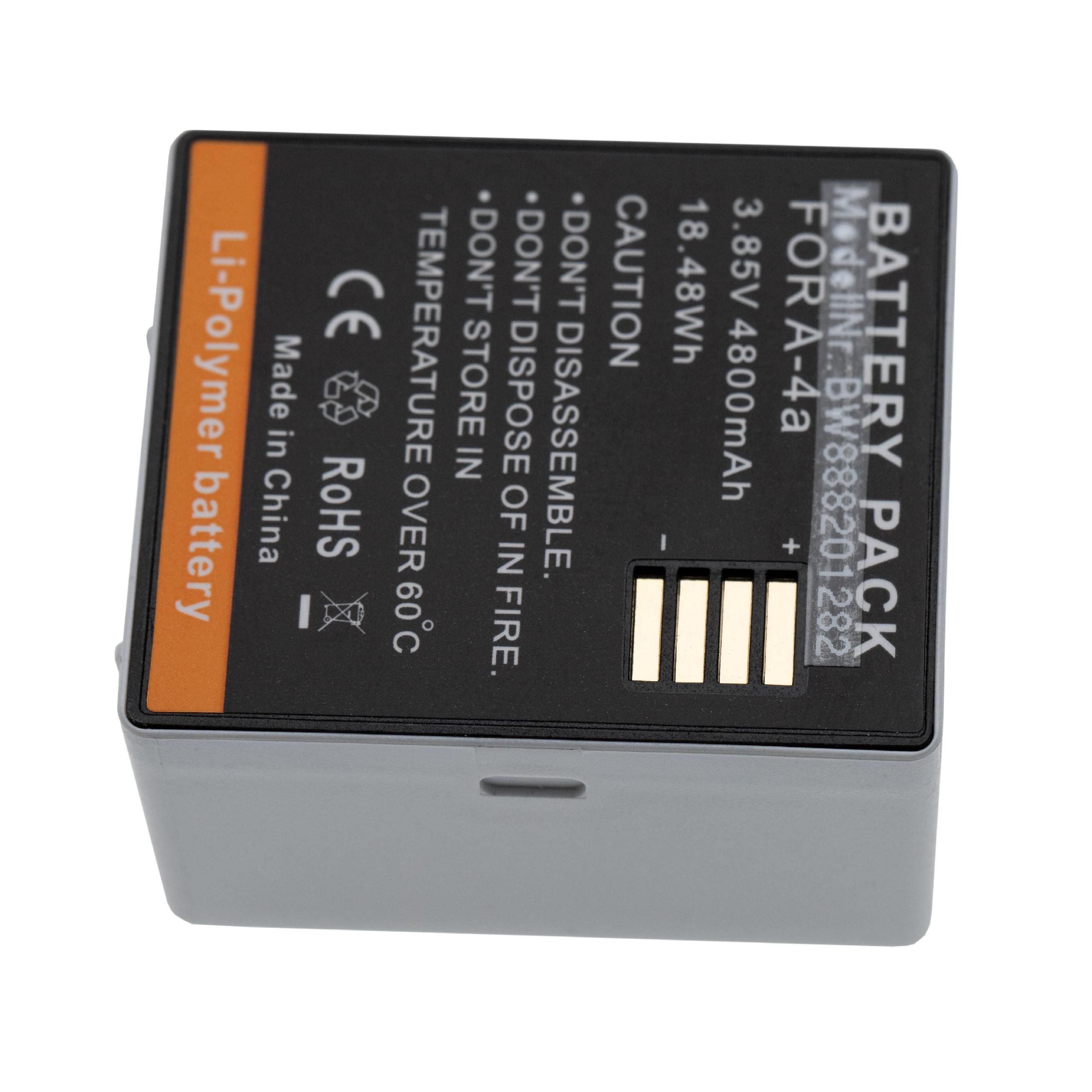 Batterie remplace Arlo 308-1070-01, 308-10069-01 pour caméra de surveillance - 4800mAh 3,85V Li-polymère