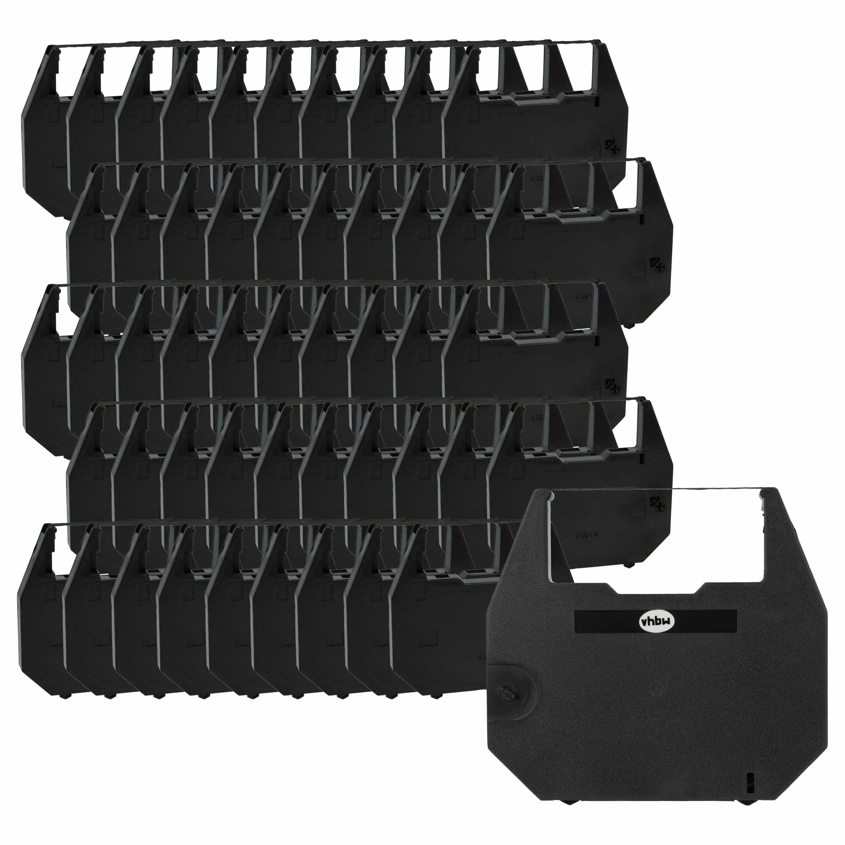 50x Ink Ribbon replaces 186c1 for Hanseatic Dot Matrix, Receipt Printer etc. - Black