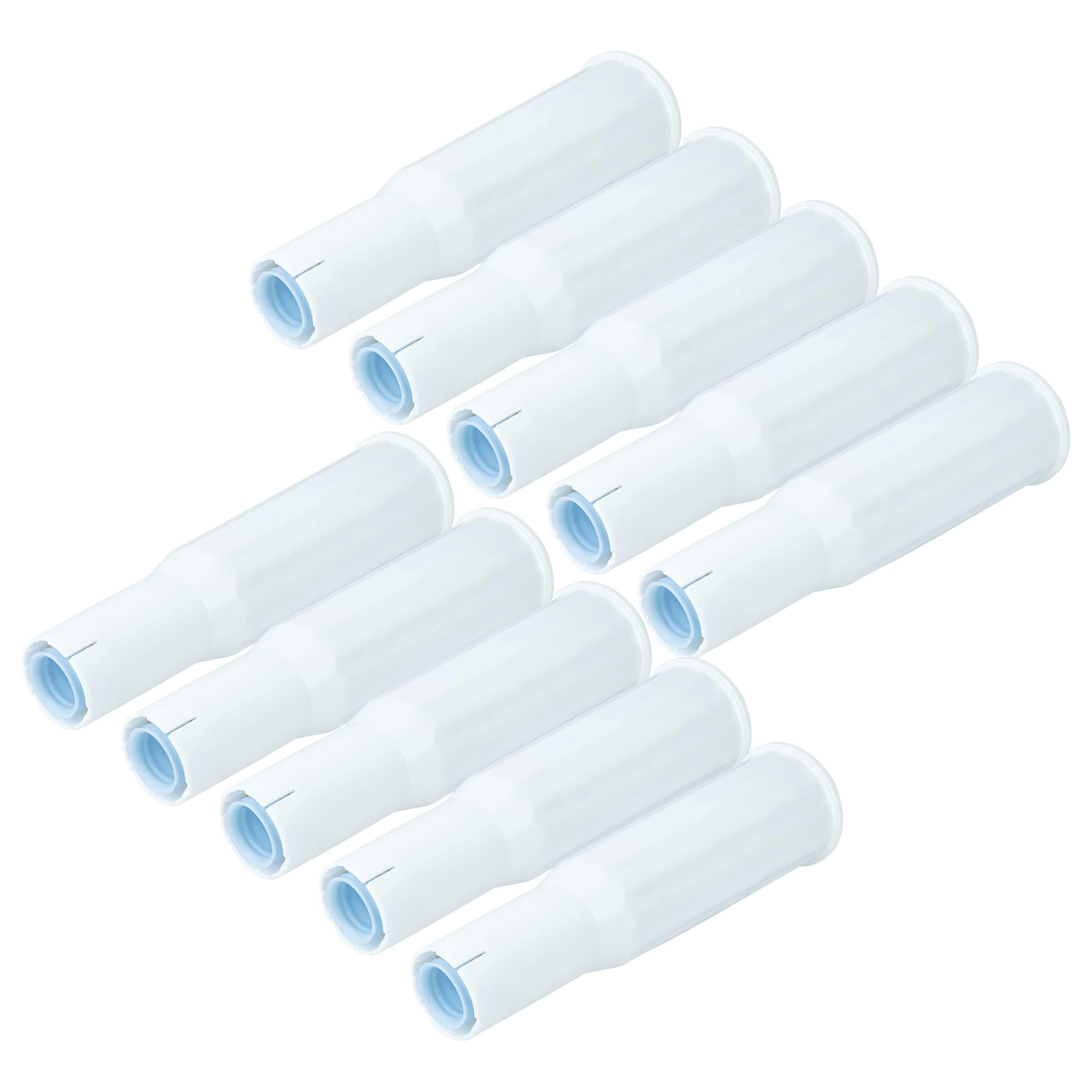 10x Filtres à eau remplace AquaCrest AQK-04, ECF-7004A pour machine à café Jura – blanc