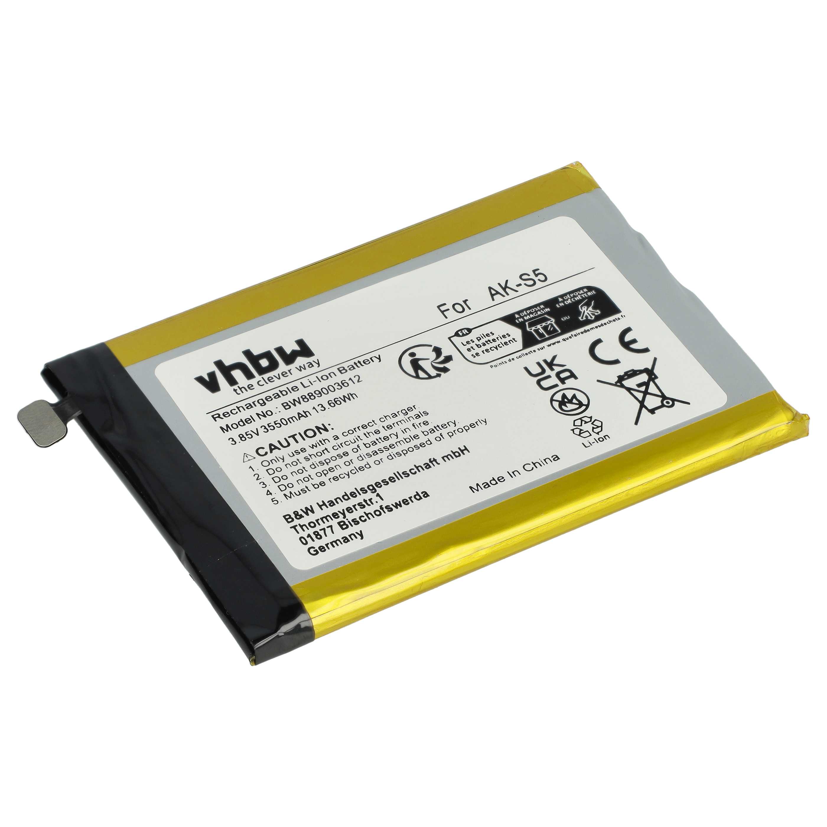 Akumulator do telefonu dla seniora zamiennik Emporia AK-S5, AK-S5-BC - 3550 mAh 3,85 V Li-Ion