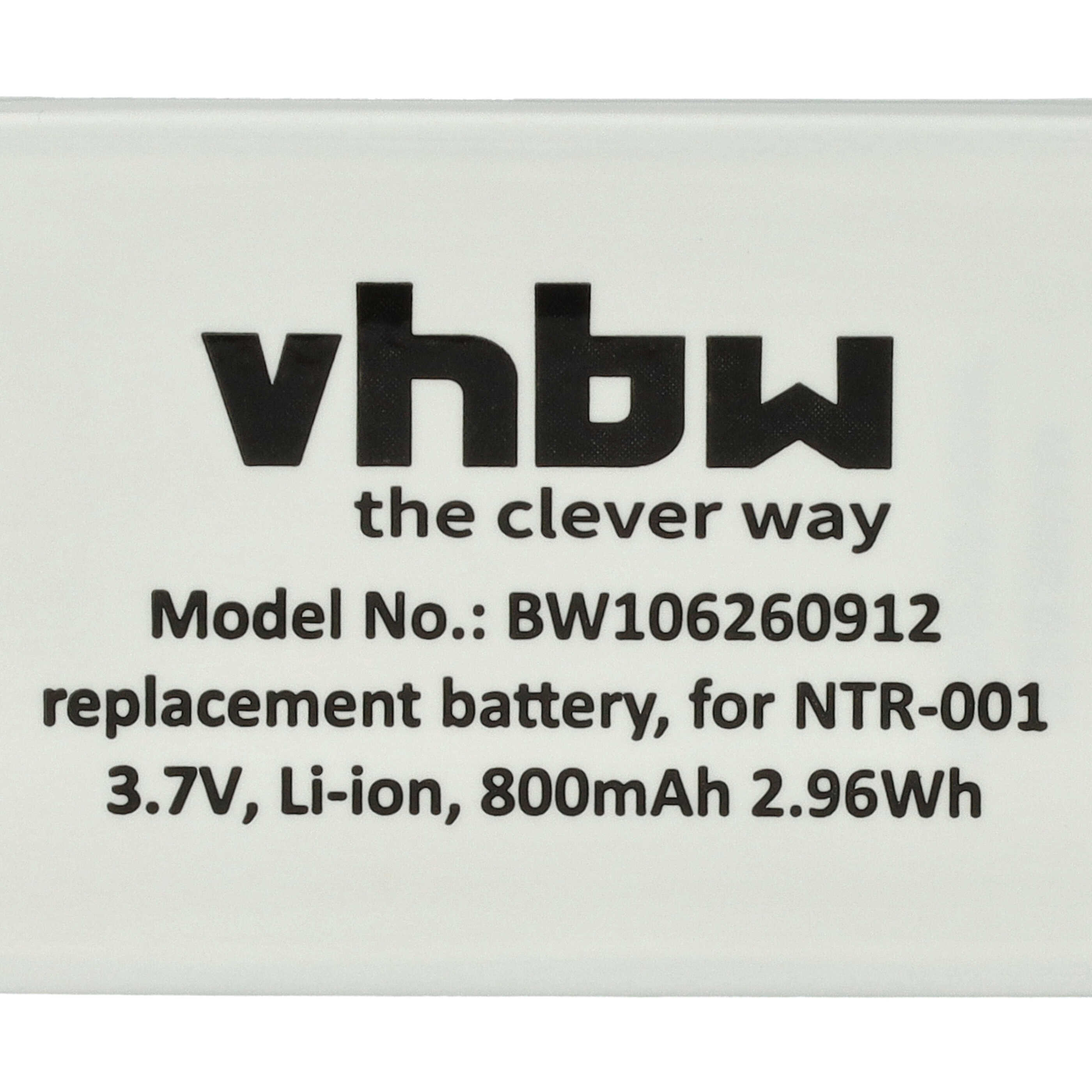 Batería reemplaza Nintendo NTR-003, NTR-001 para consola Nintendo - 800 mAh 3,7 V Li-Ion