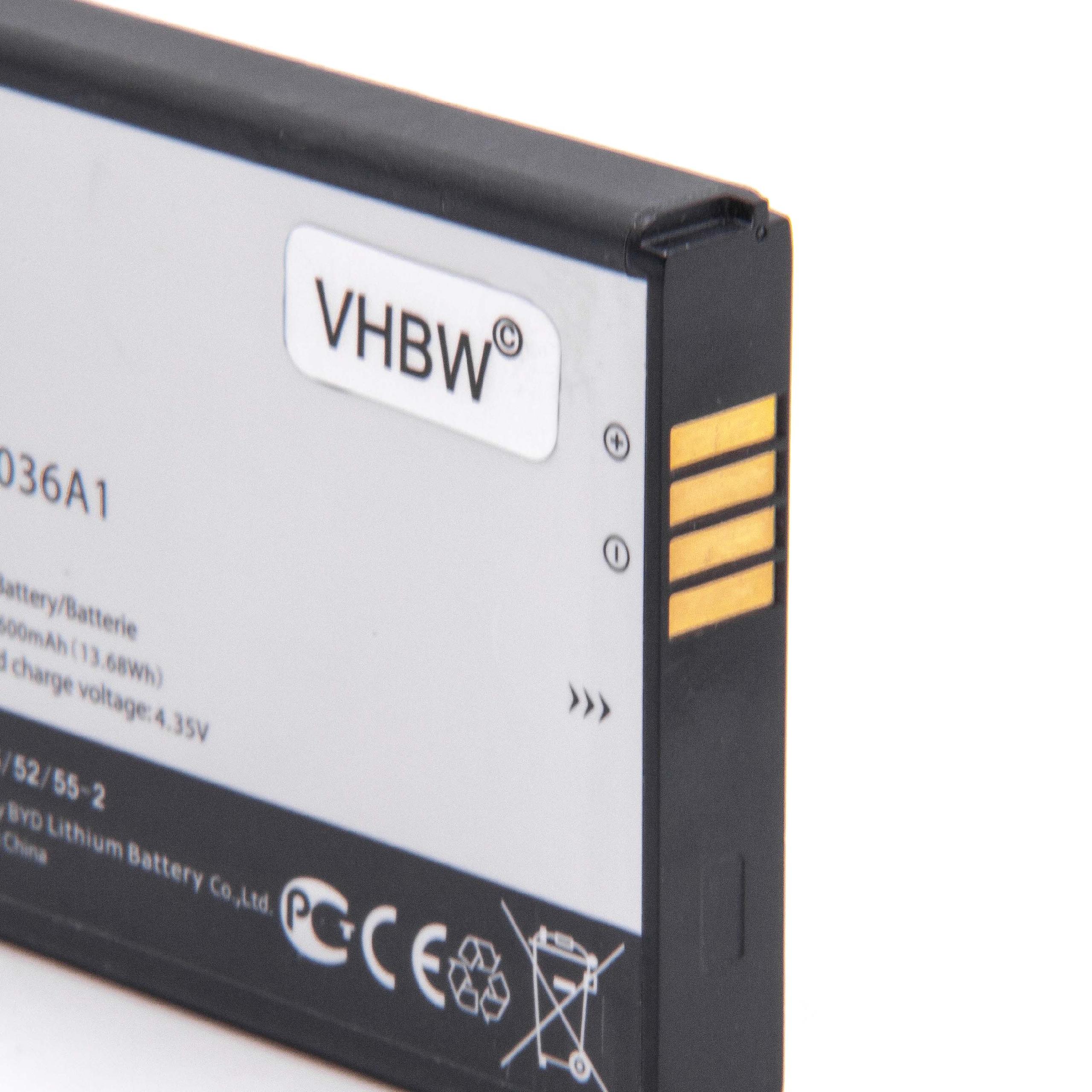 Batteria per hotspot modem router portatile sostituisce TLi036A1 Alcatel - 3800mAh 3,8V Li-Ion