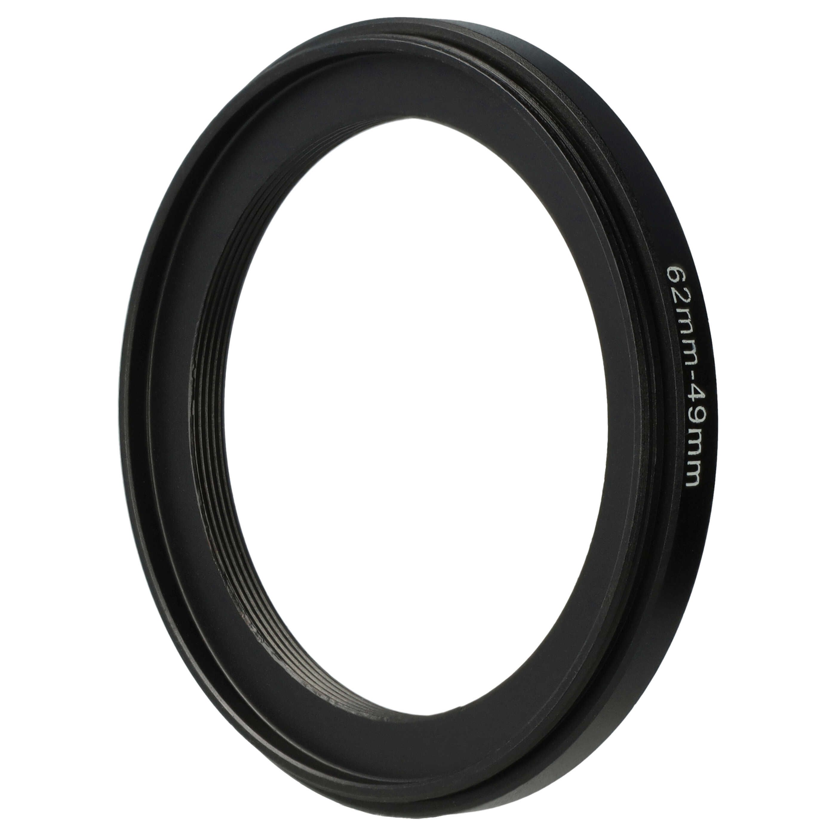 Step-Down Ring Adapter from 62 mm to 49 mm suitable for Camera Lens - Filter Adapter, metal