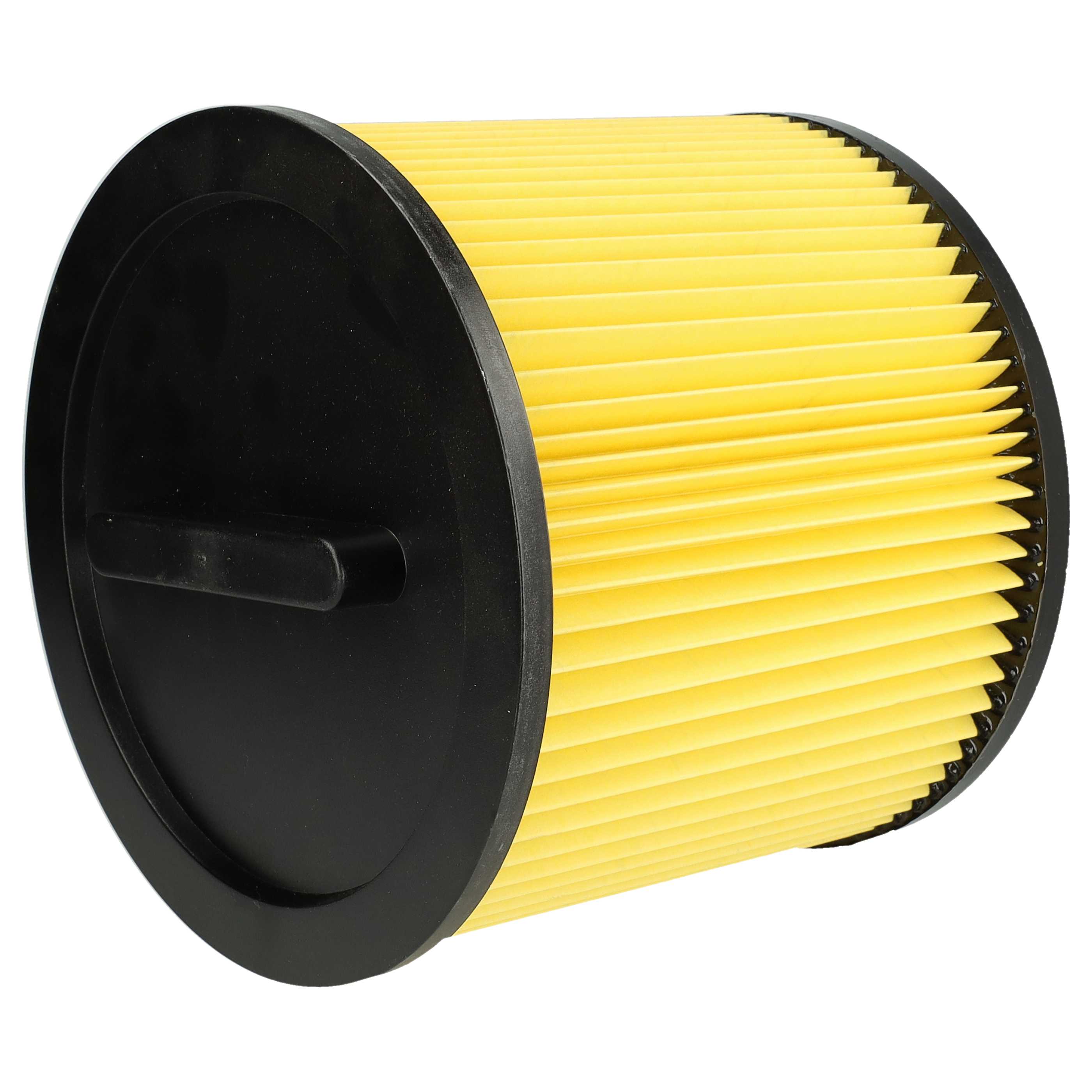 4x Filtre remplace Thomas 787421 pour aspirateur Thomas - Cartouche Filtre, noir / jaune