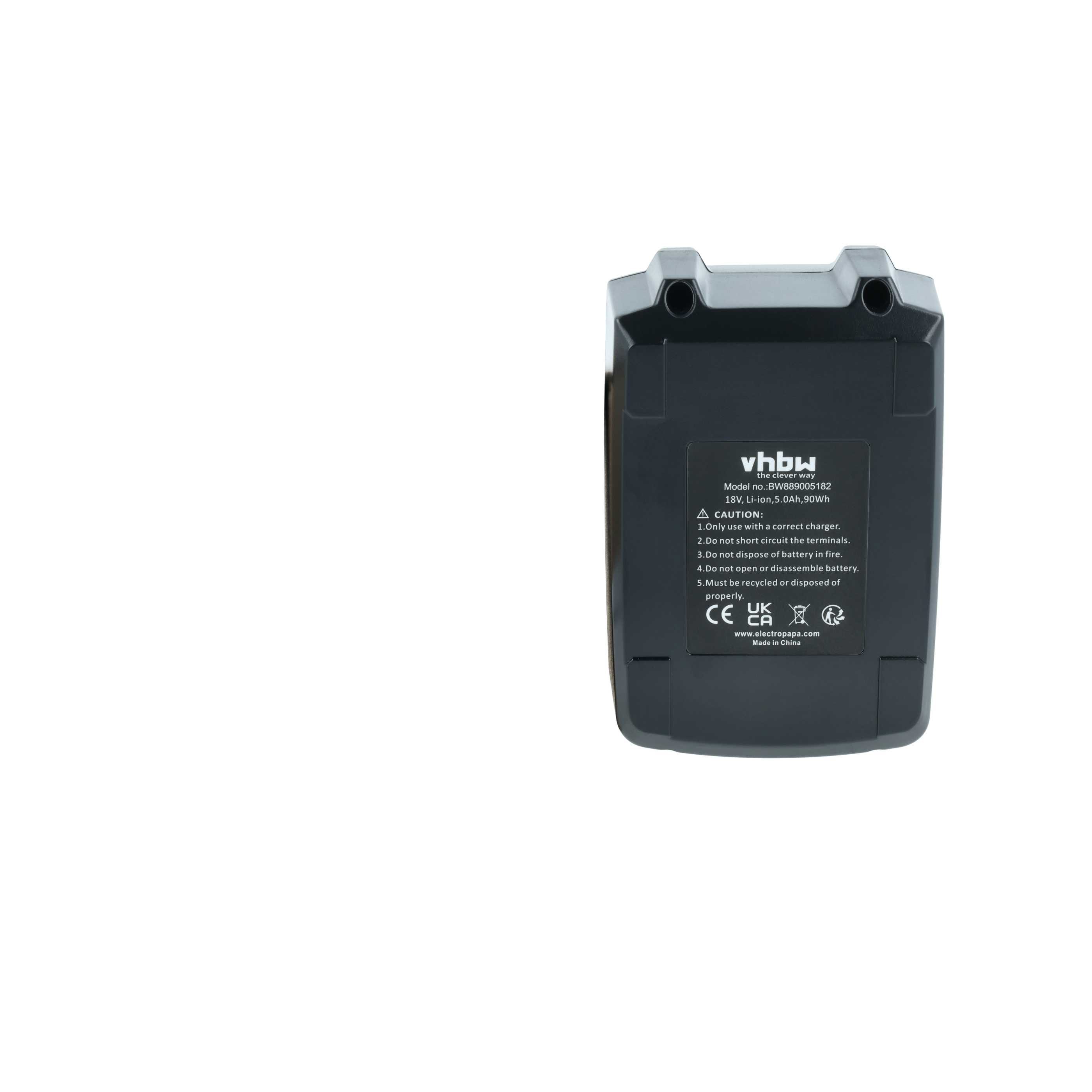Battery replaces Gesipa GES1679689 Blind Rivet Gun - 5000 mAh, 18 V, Li-Ion