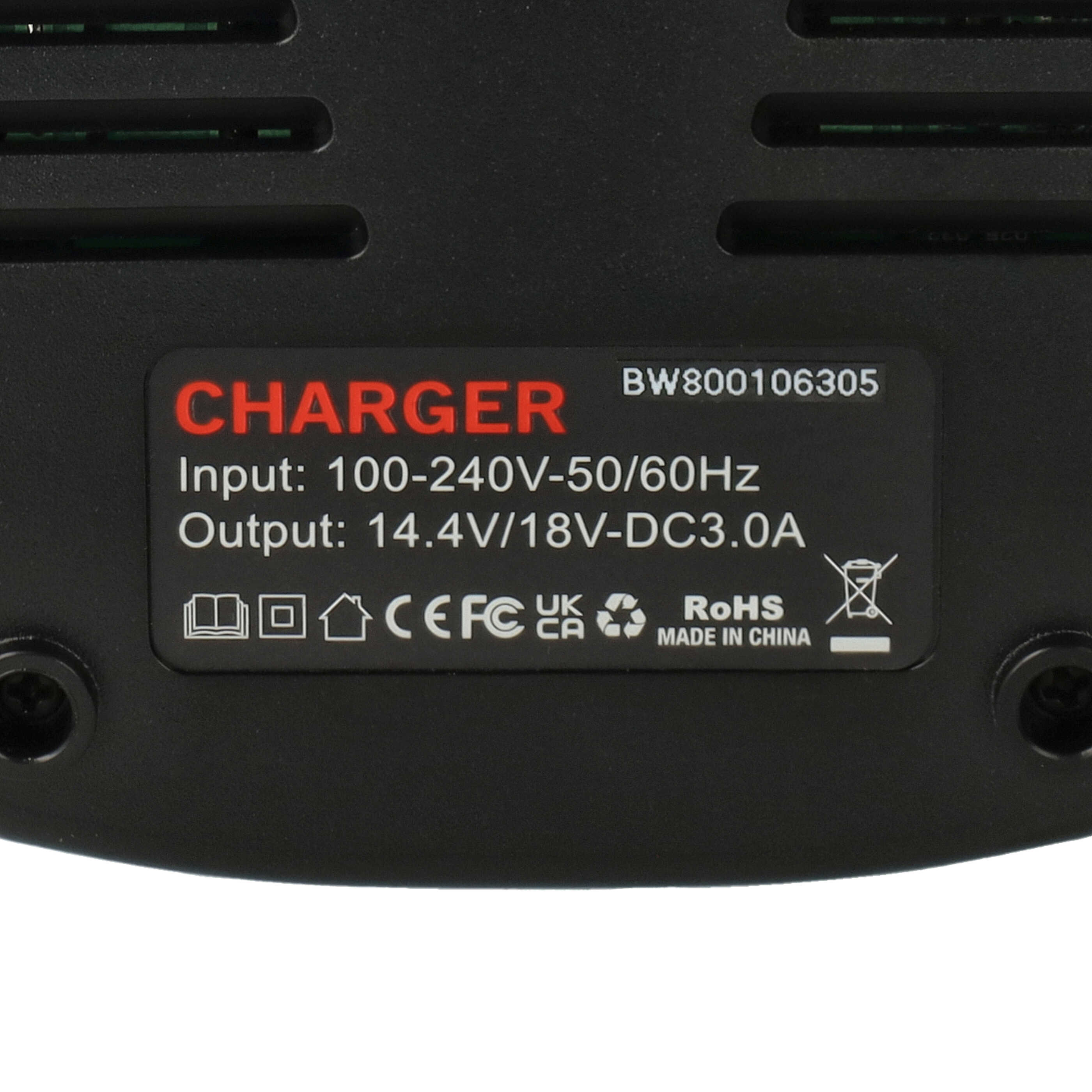 Charger suitable for 2 607 336 078 Bosch, Signode 2 607 336 078 Power Tool Batteries etc. Li-Ion 14.4 V / 18 V