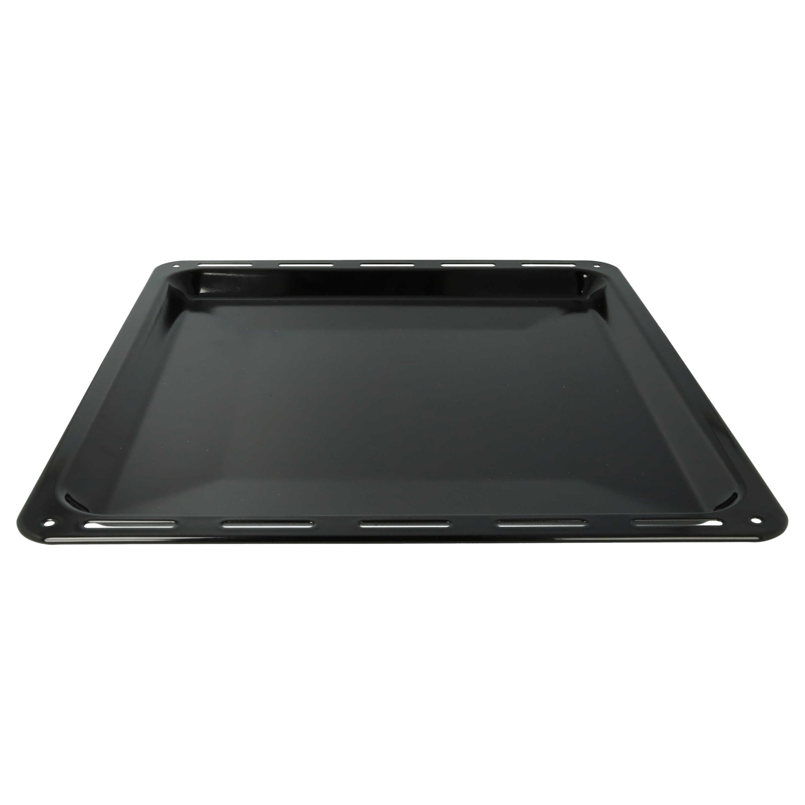 Baking Tray as Replacement for AEG 3423981020 Oven - 42.2 x 37.6 x 2 cm, Non-stick coating, Enamelled Black