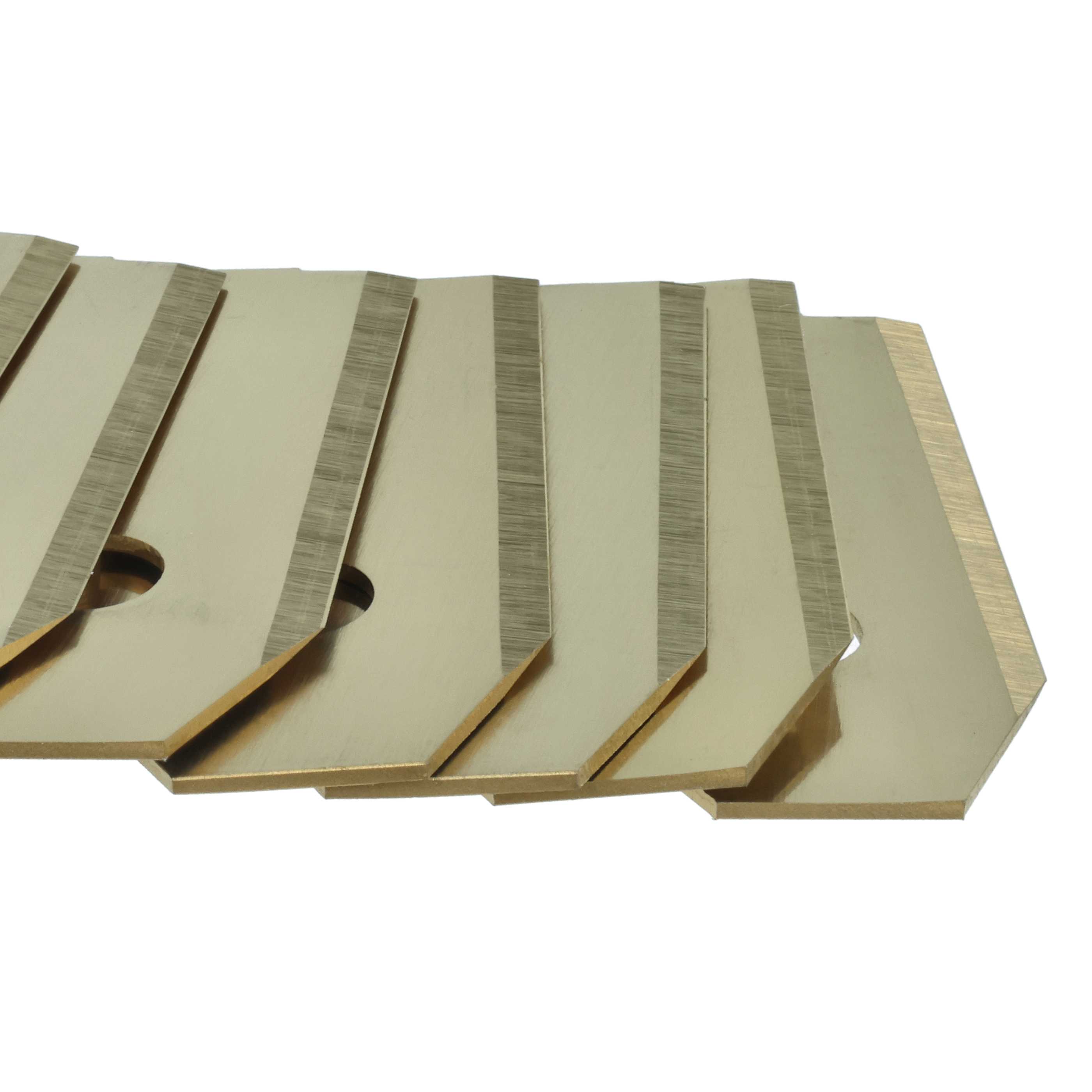 9x Exchange Blade replaces 505127801, 408720, 505127802 Cordless Lawnmower etc.titanium apatite, Silver