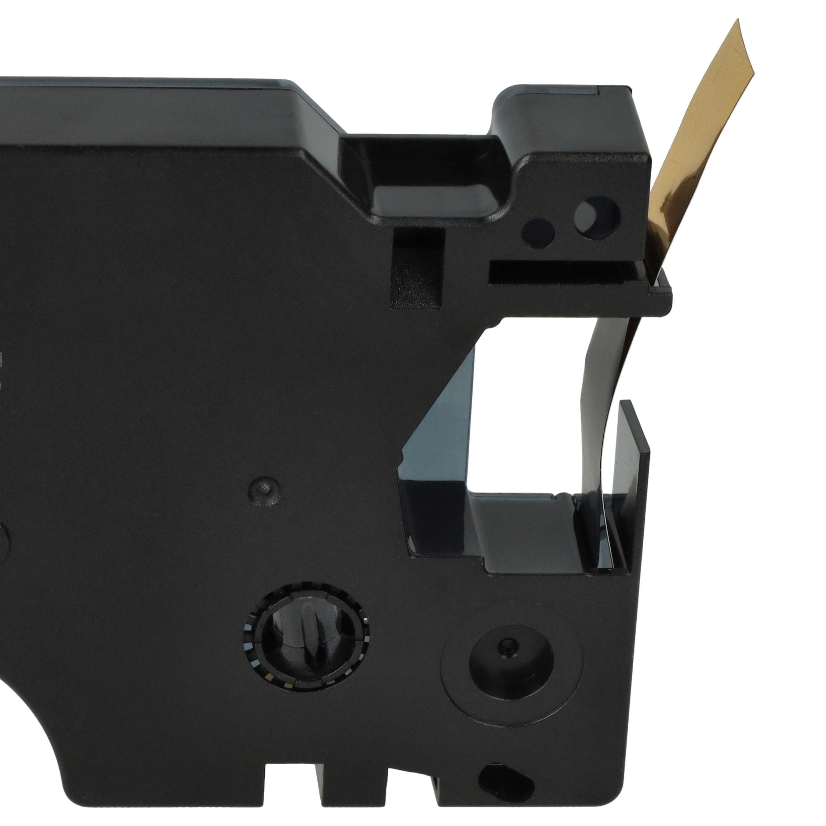 Label Tape replaces Dymo 45023, D1 - 12 mm Black to Gold