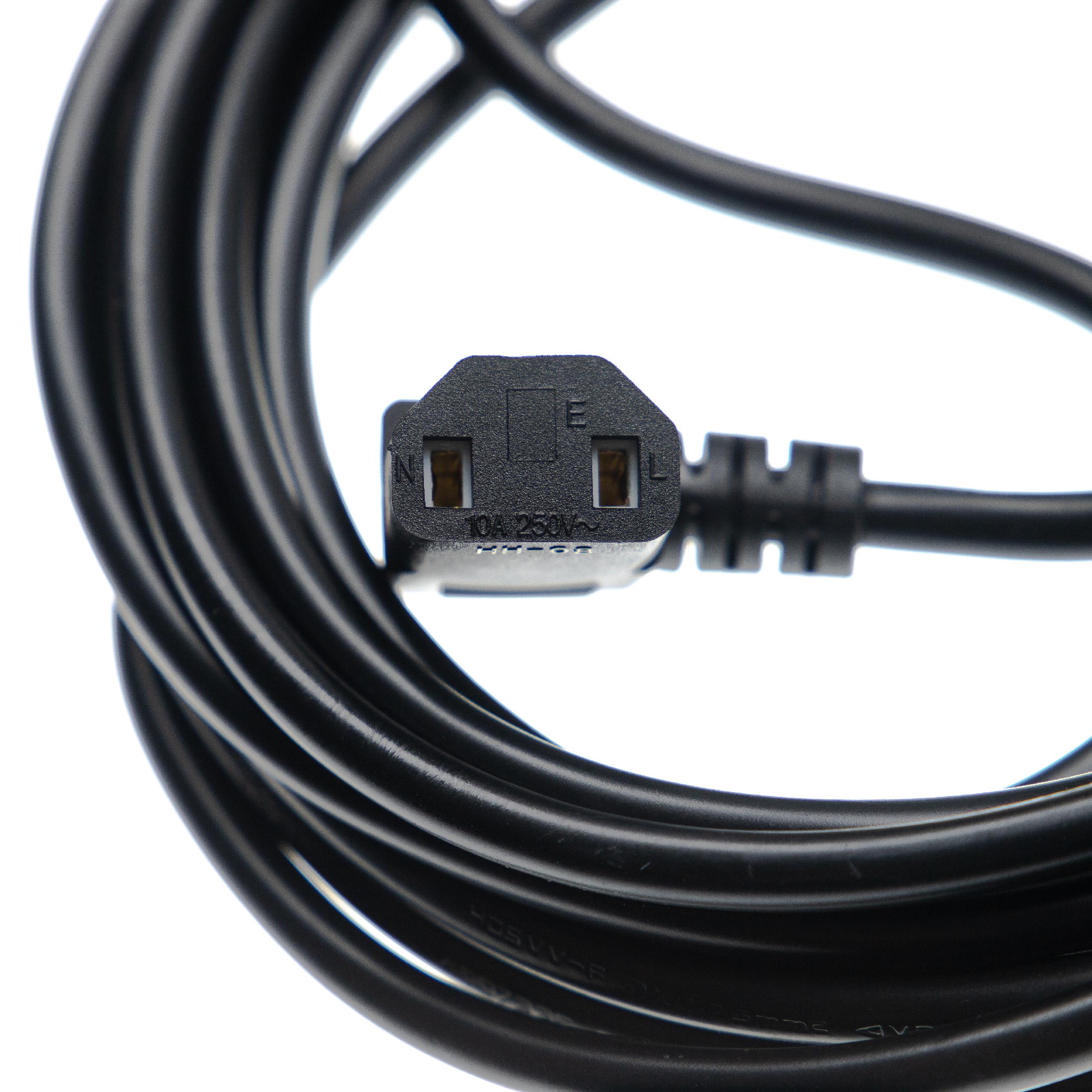 Stromkabel als Ersatz für Moneual 8809141316269 für Kirby Staubsauger u.a. - 5 m Kabel