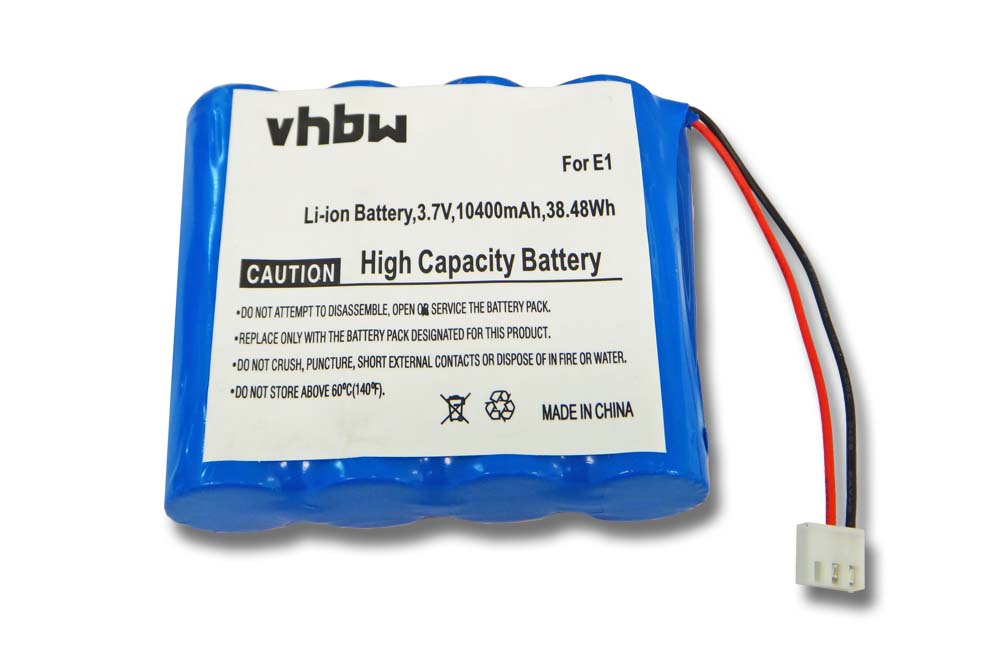 Batteria per digital radio sostituisce Pure E1 Pure - 10400mAh 3,7V Li-Ion