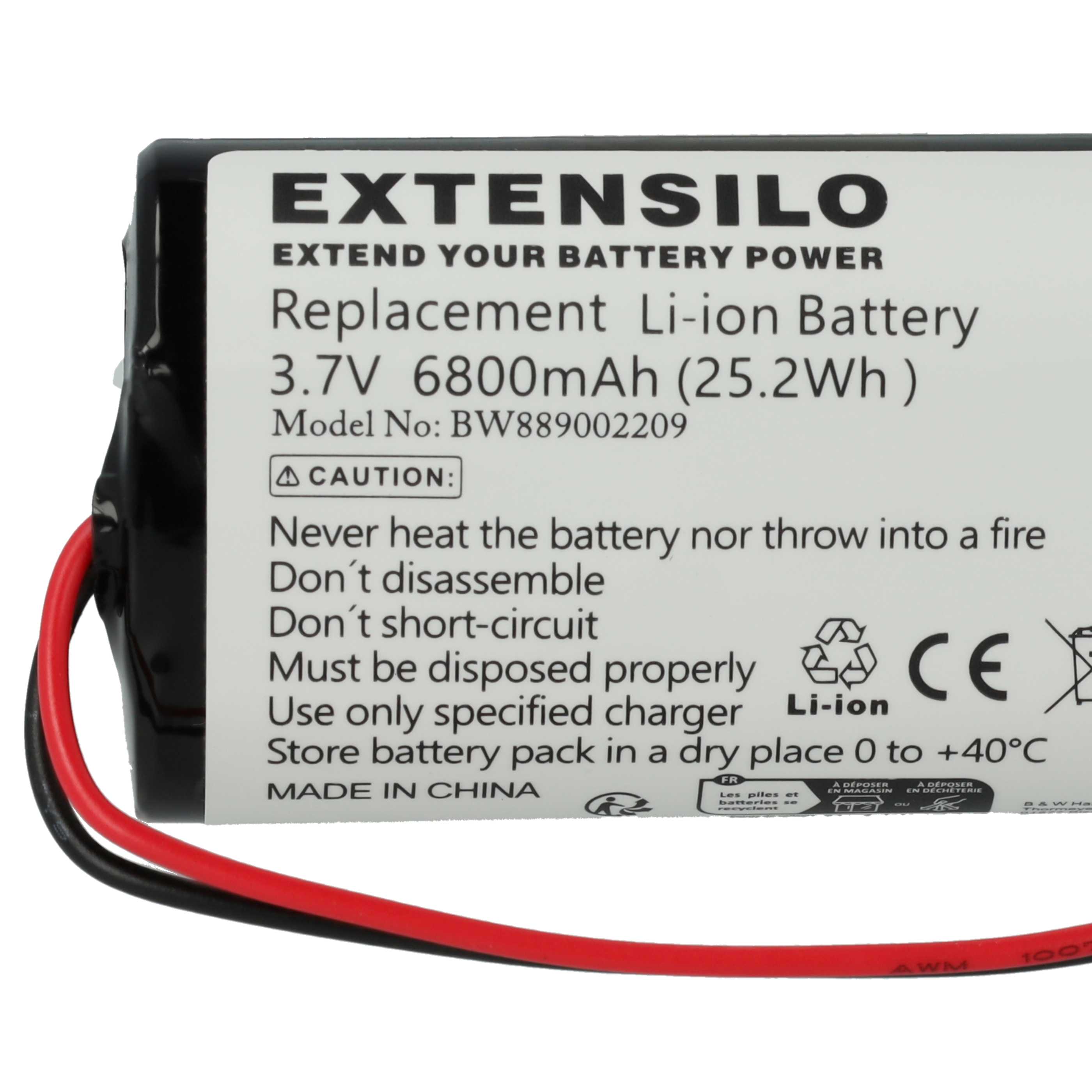 Akumulator do Sigor Nuindie, Numotion, Villeroy & Boch Seoul 2.0, Zafferano Poldina - 6800 mAh 3,7 V Li-Ion