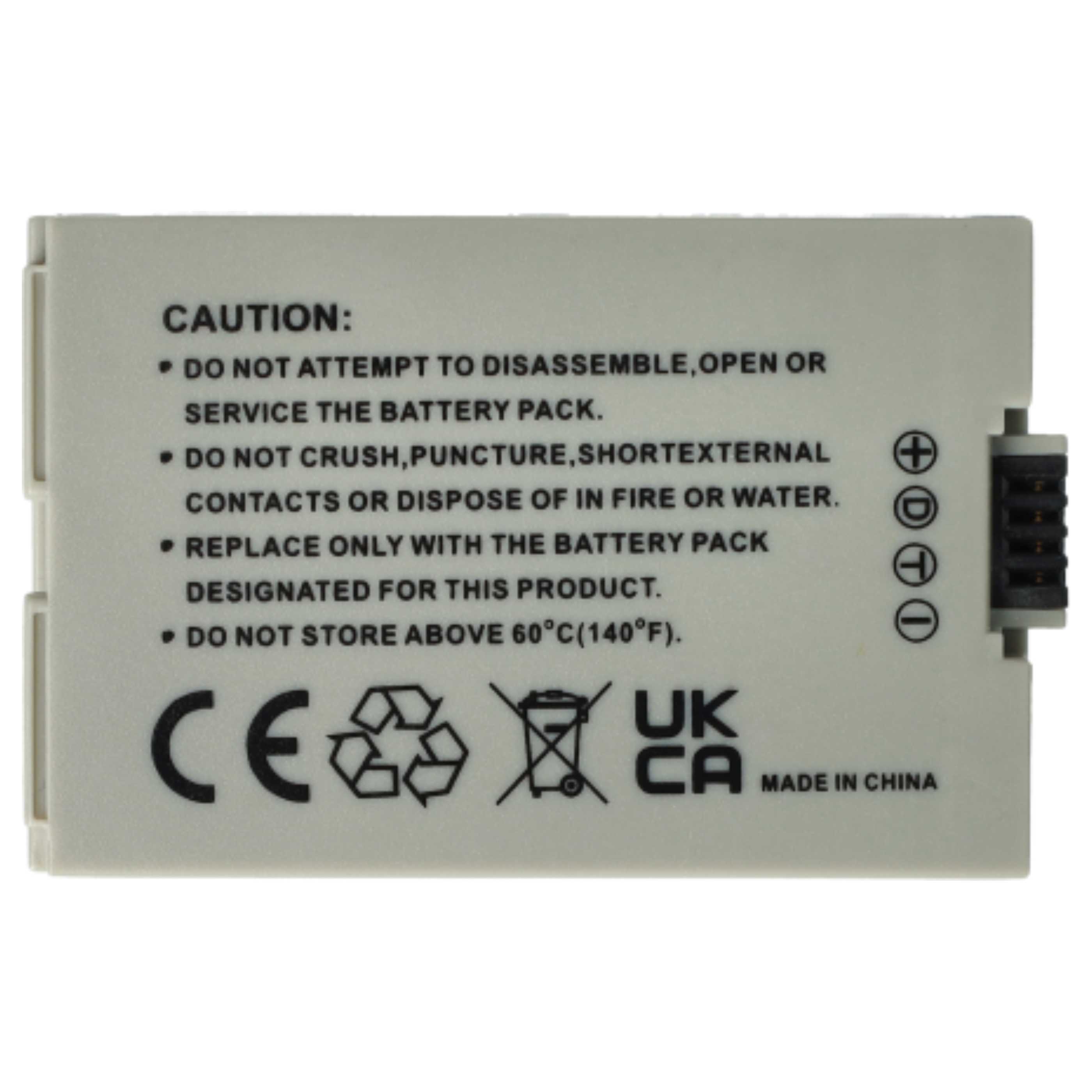 Videocamera 3x Battery replaces Canon BP-110 - 800 mAh 3.7 V Li-Ion