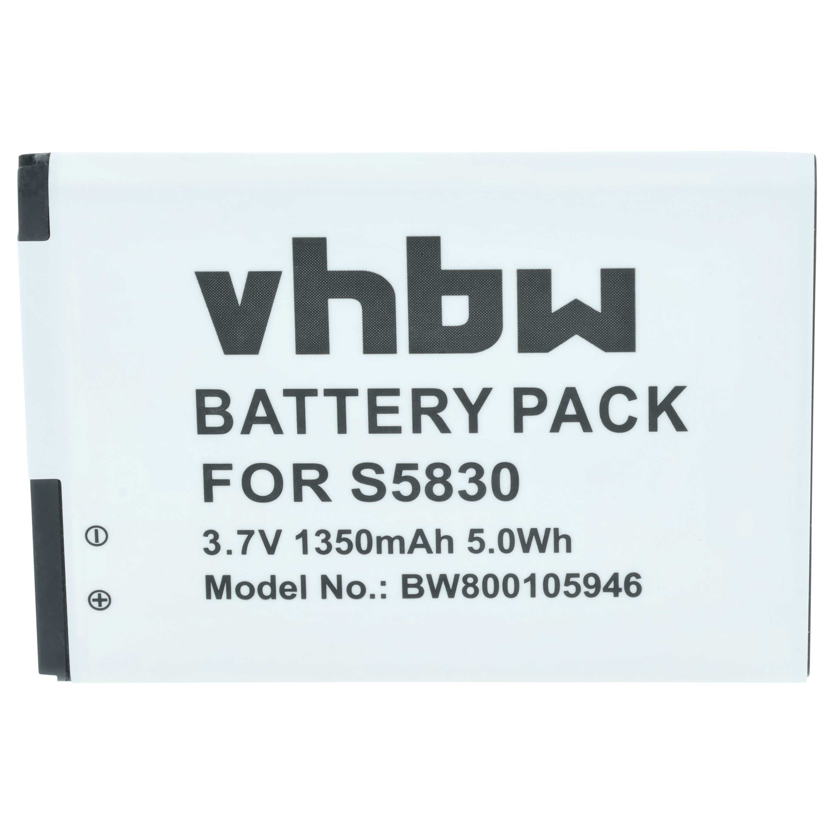 Mobile Phone Battery replaces Samsung EB494358VU - 1350 mAh 3.7 V Li-Ion